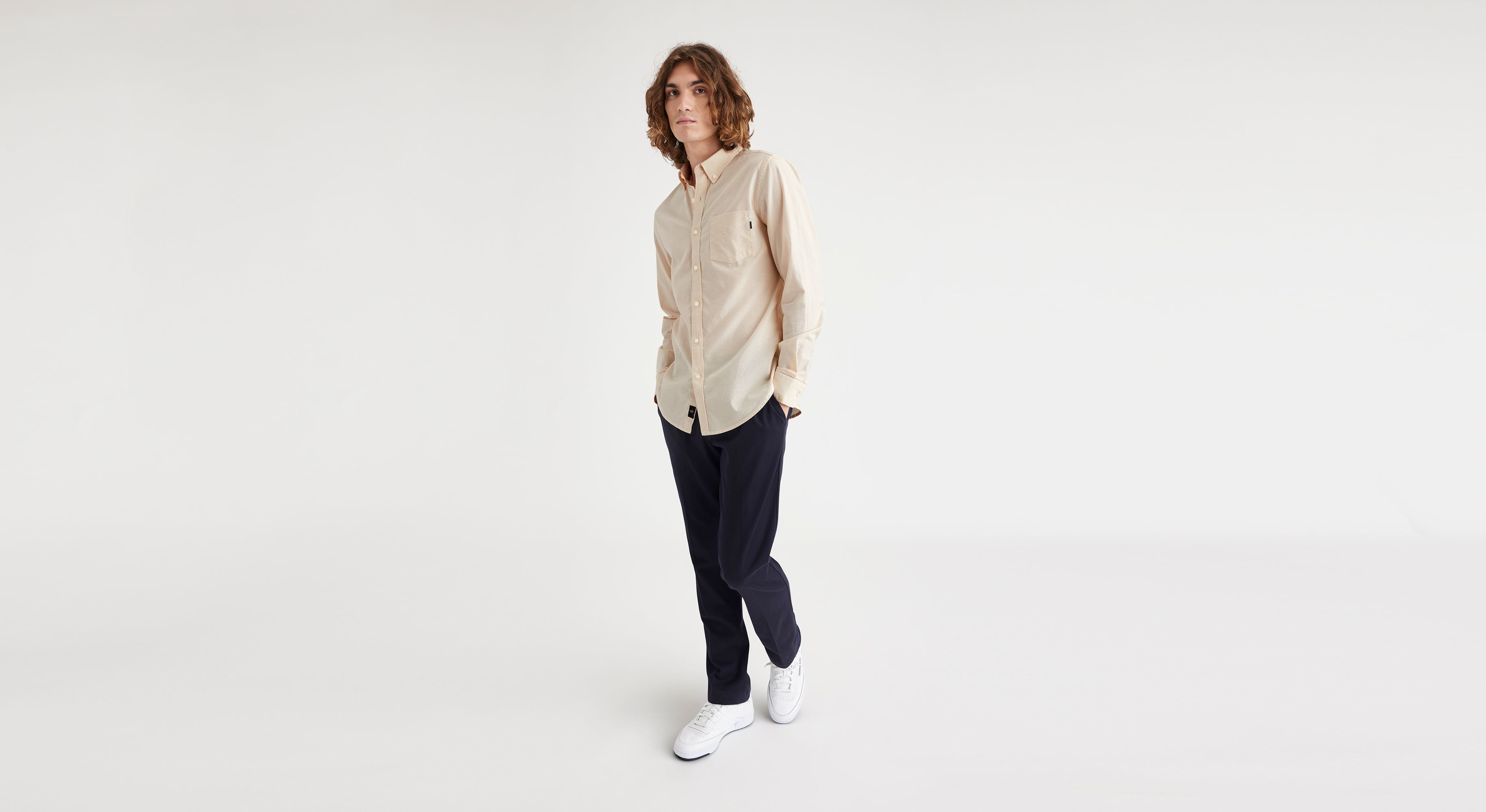 Stretch Oxford Shirt, Slim Fit