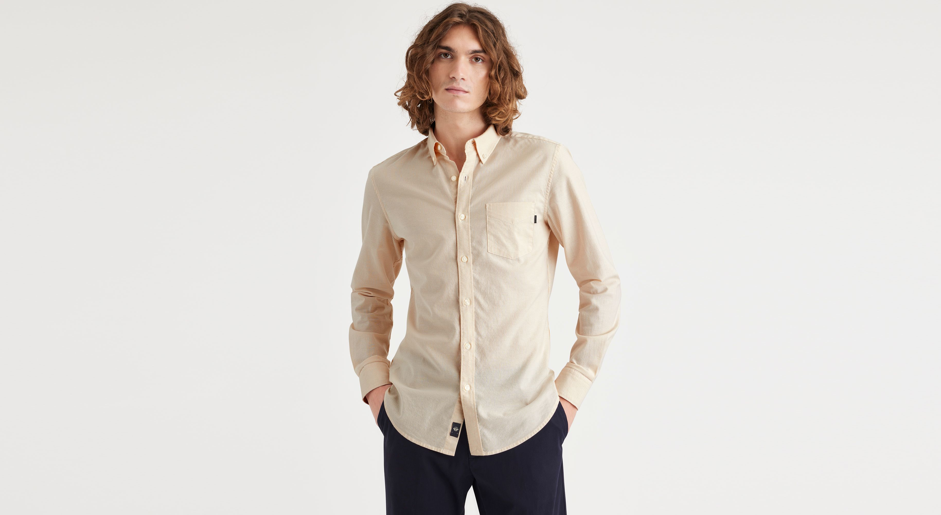 Stretch Oxford Shirt, Slim Fit