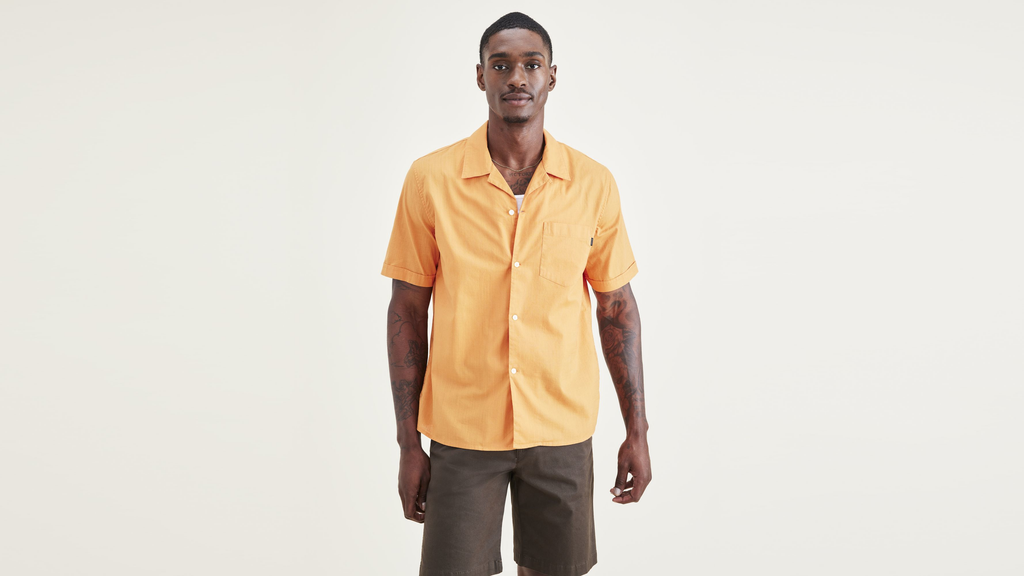 Camp Collar Shirt, Regular Fit