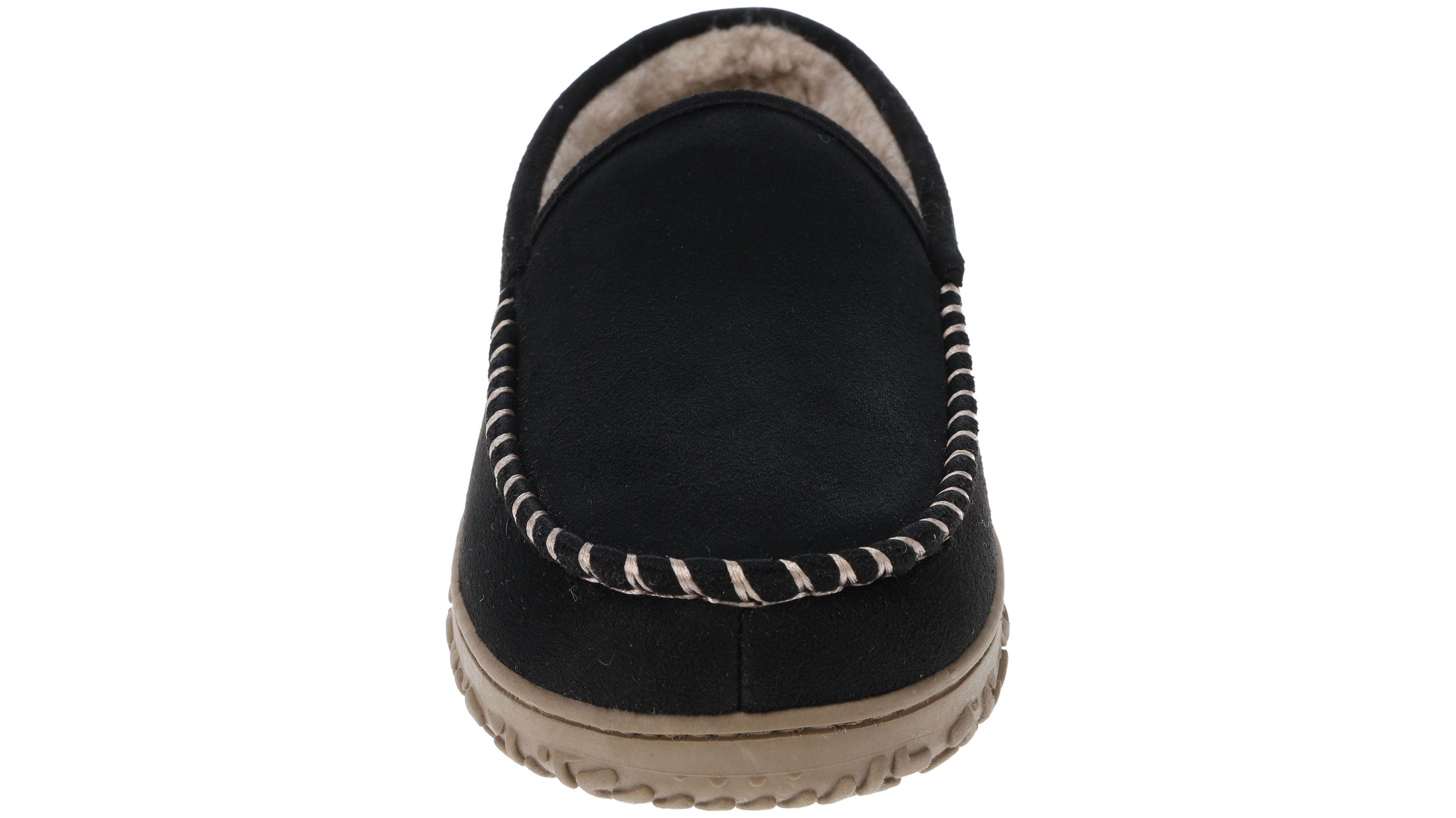 Rugged Microsuede Moccasin Slippers