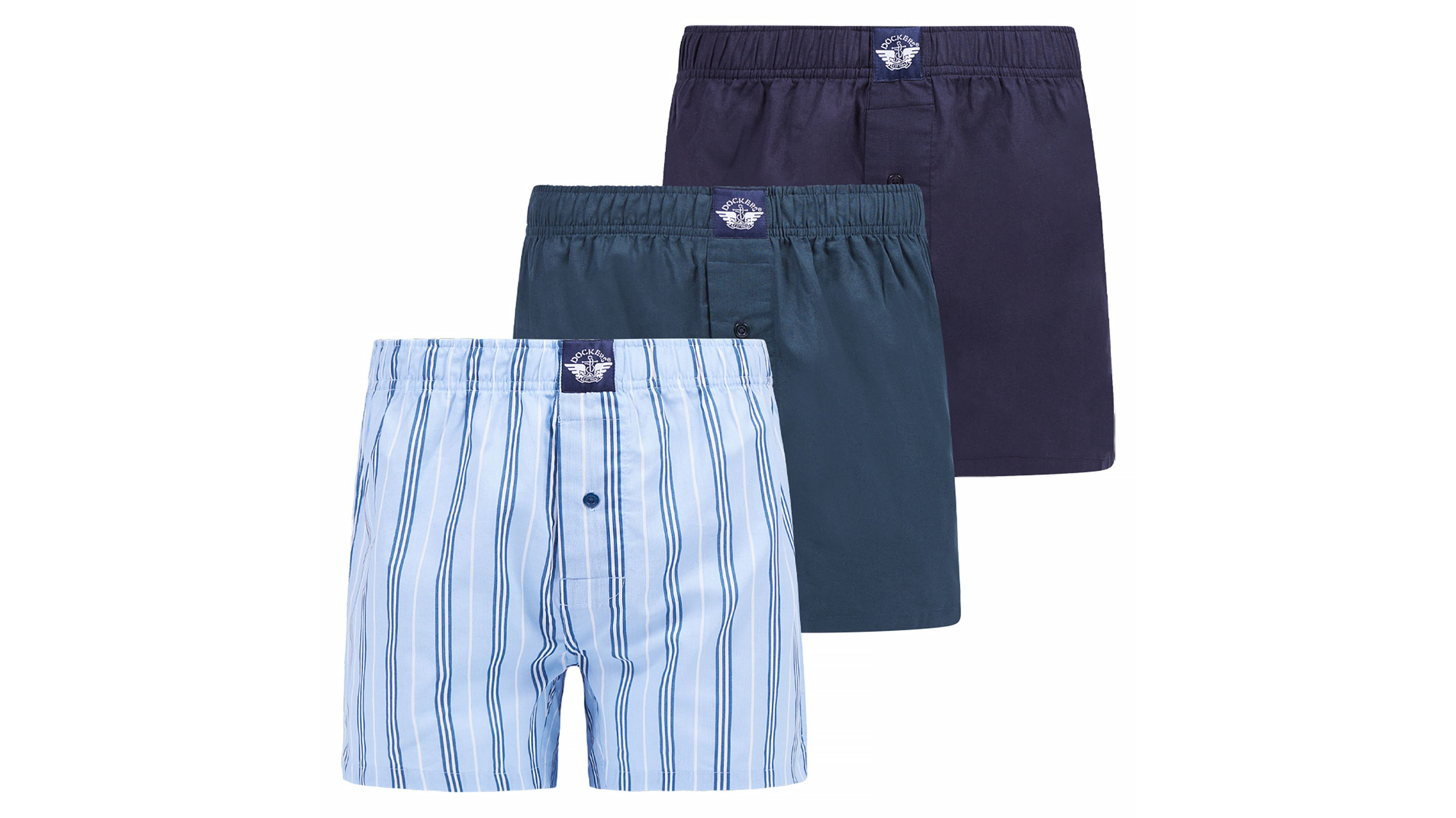 Cotton Woven Boxers, 3 Pack