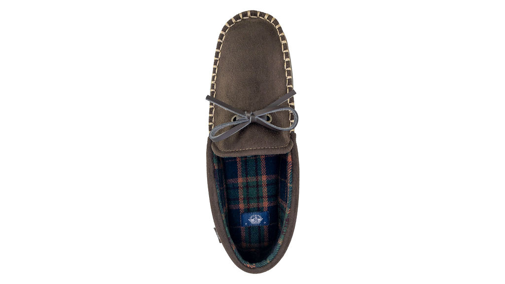 Microsuede Boater Moccasin Slippers