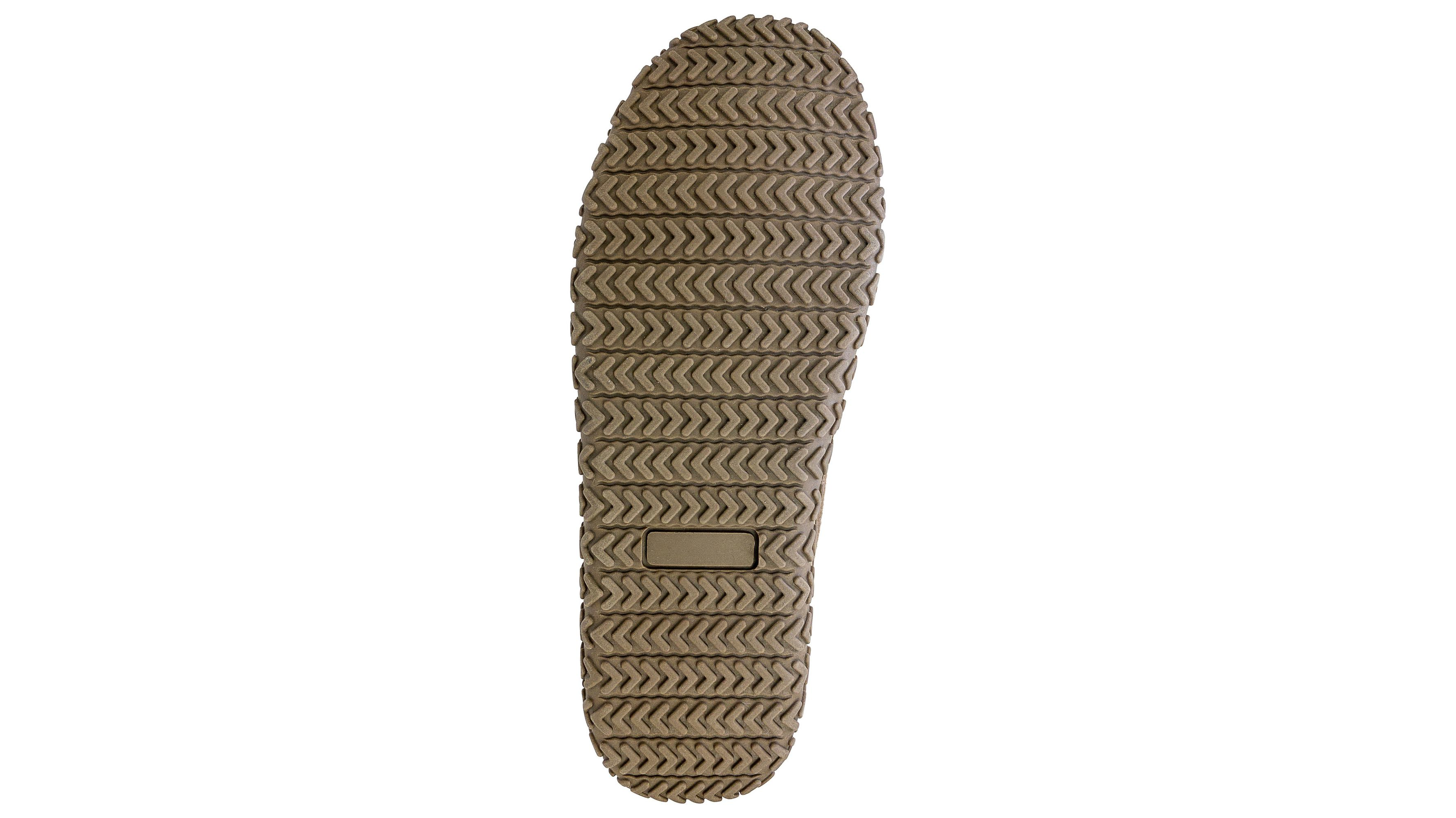 Rolled Collar Wool Moccasin Slippers