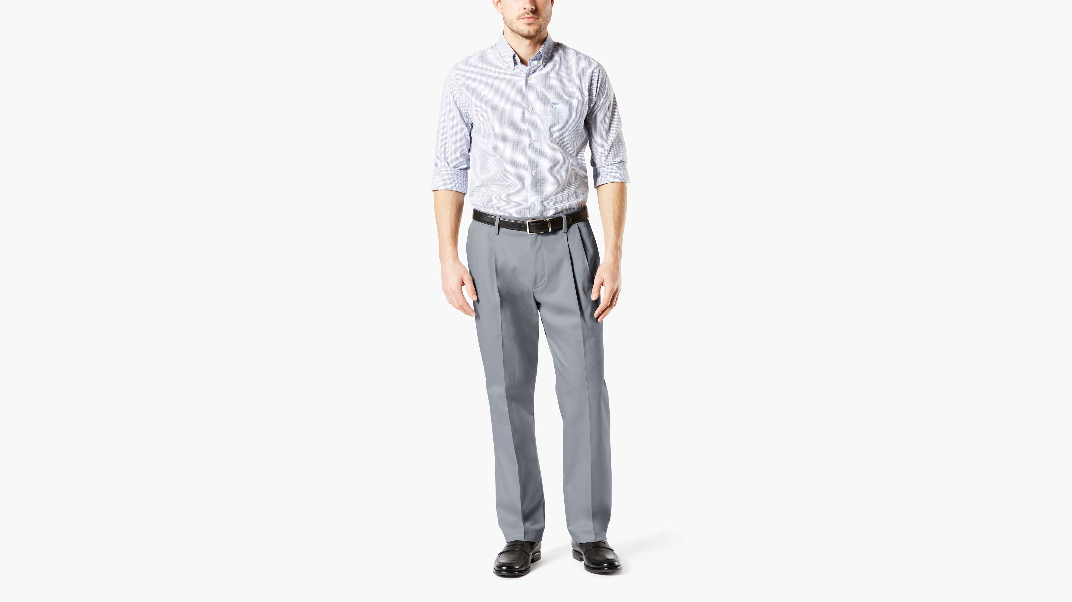 Signature Khakis, Pleated, Classic Fit (Big and Tall)