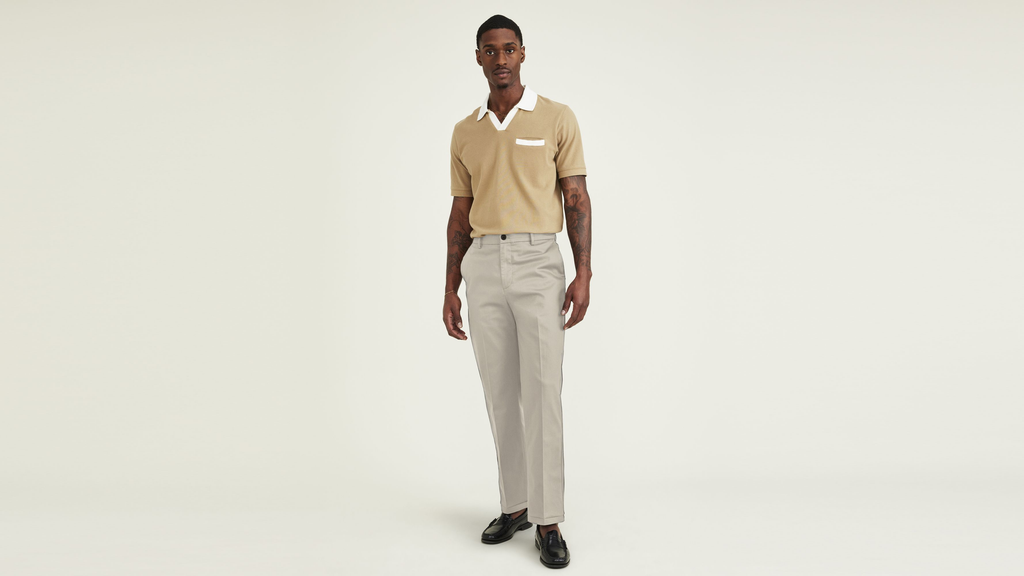 Signature Iron Free Khakis, Straight Fit with Stain Defender® (Big and Tall)