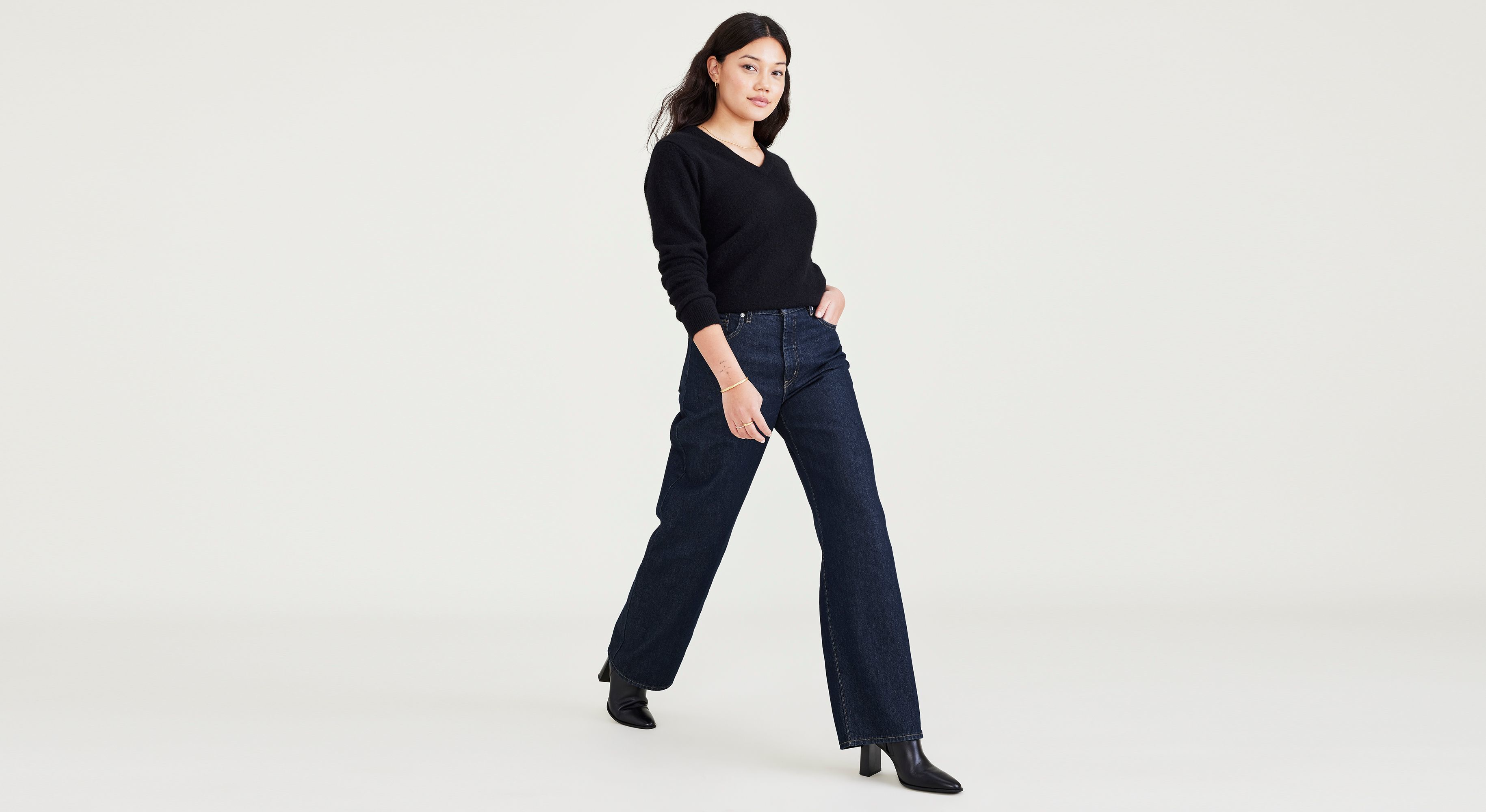 Mid-Rise Jeans, Relaxed Fit
