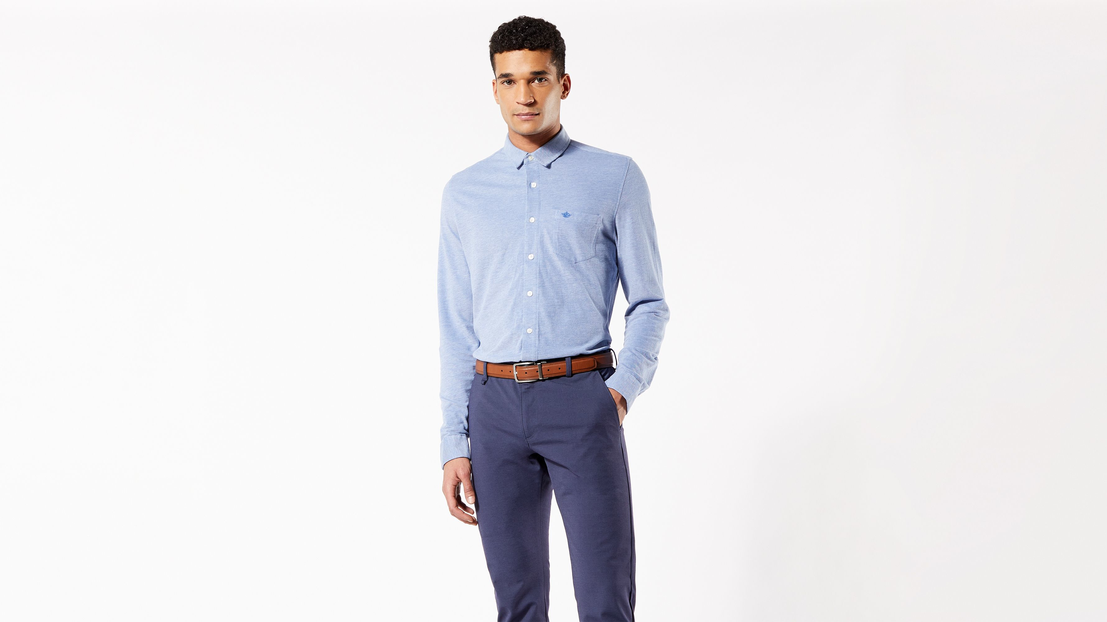 Alpha Button-Up Shirt, Slim Fit
