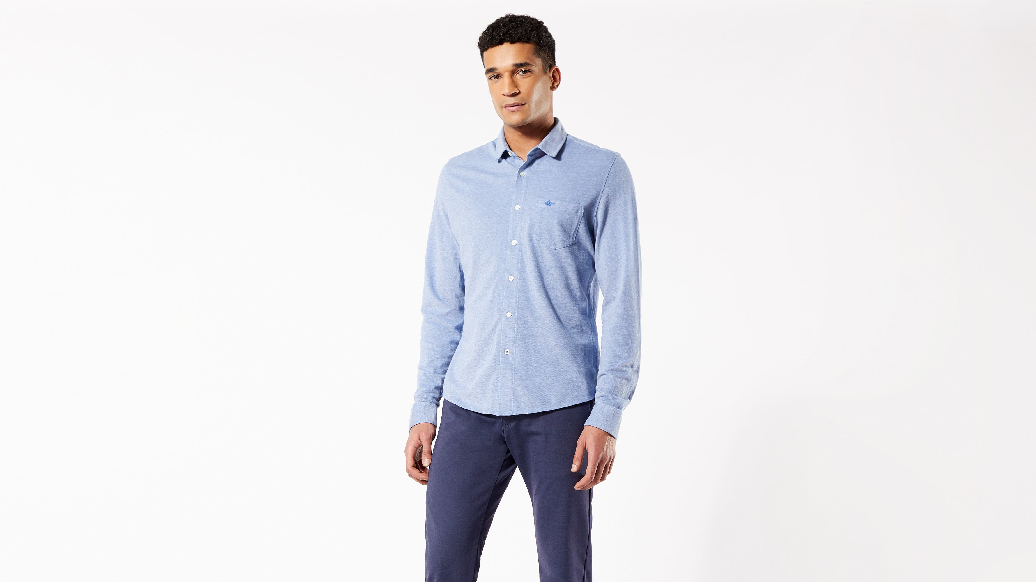 Alpha Button-Up Shirt, Slim Fit