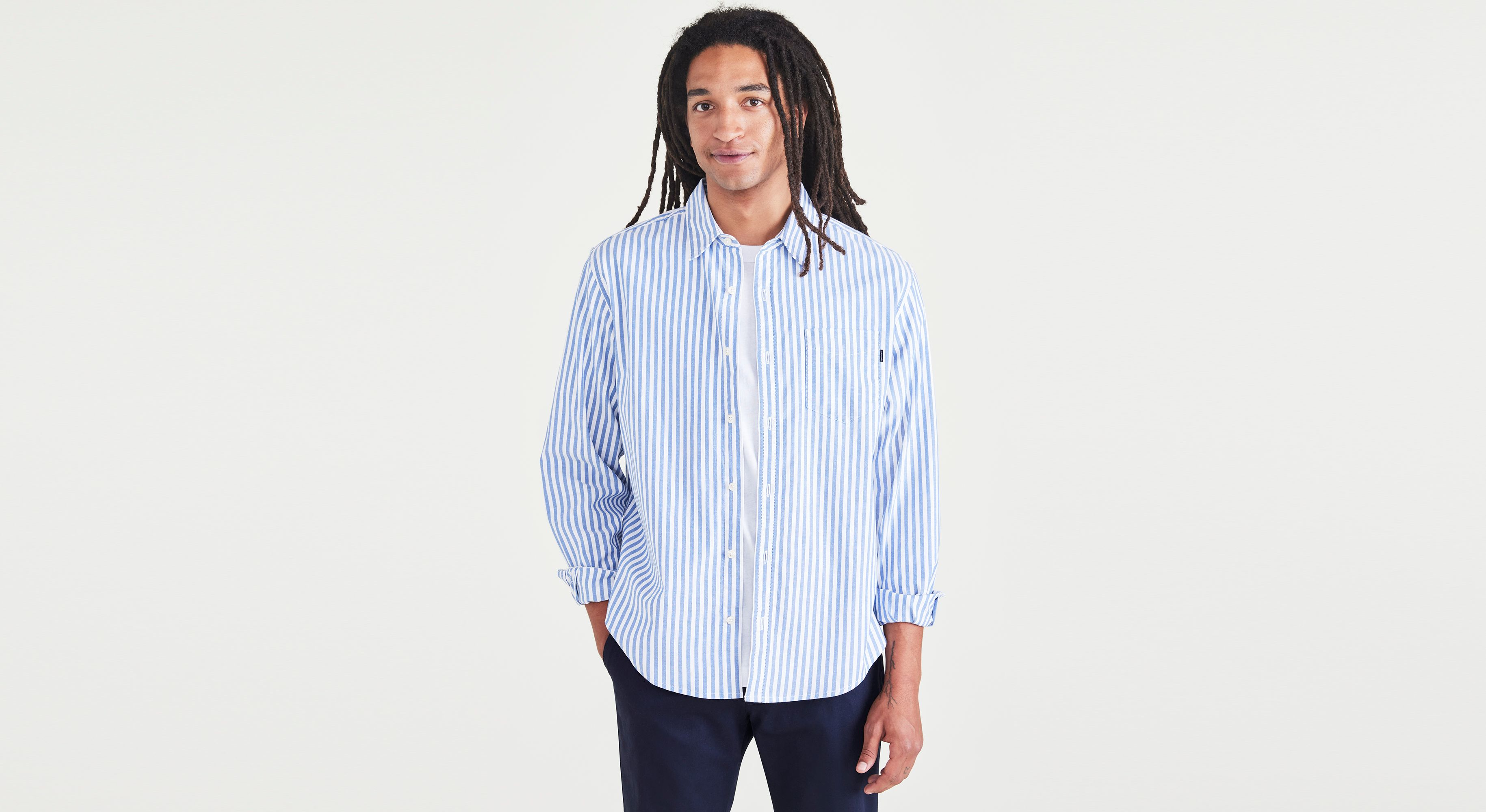 Stretch Oxford, Slim Fit (Big and Tall)