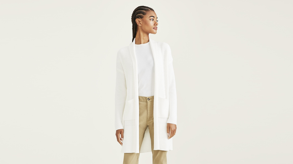 Long Cardigan Sweater, Relaxed Fit