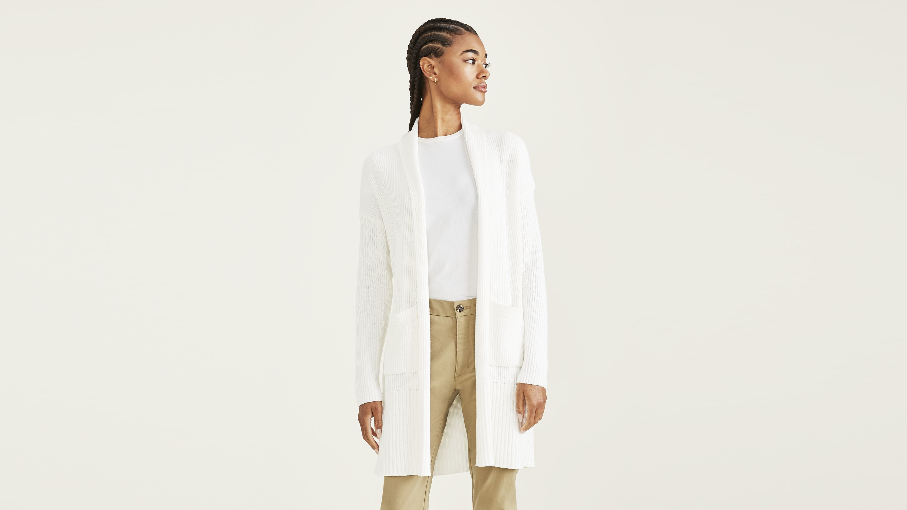 Long Cardigan Sweater, Relaxed Fit