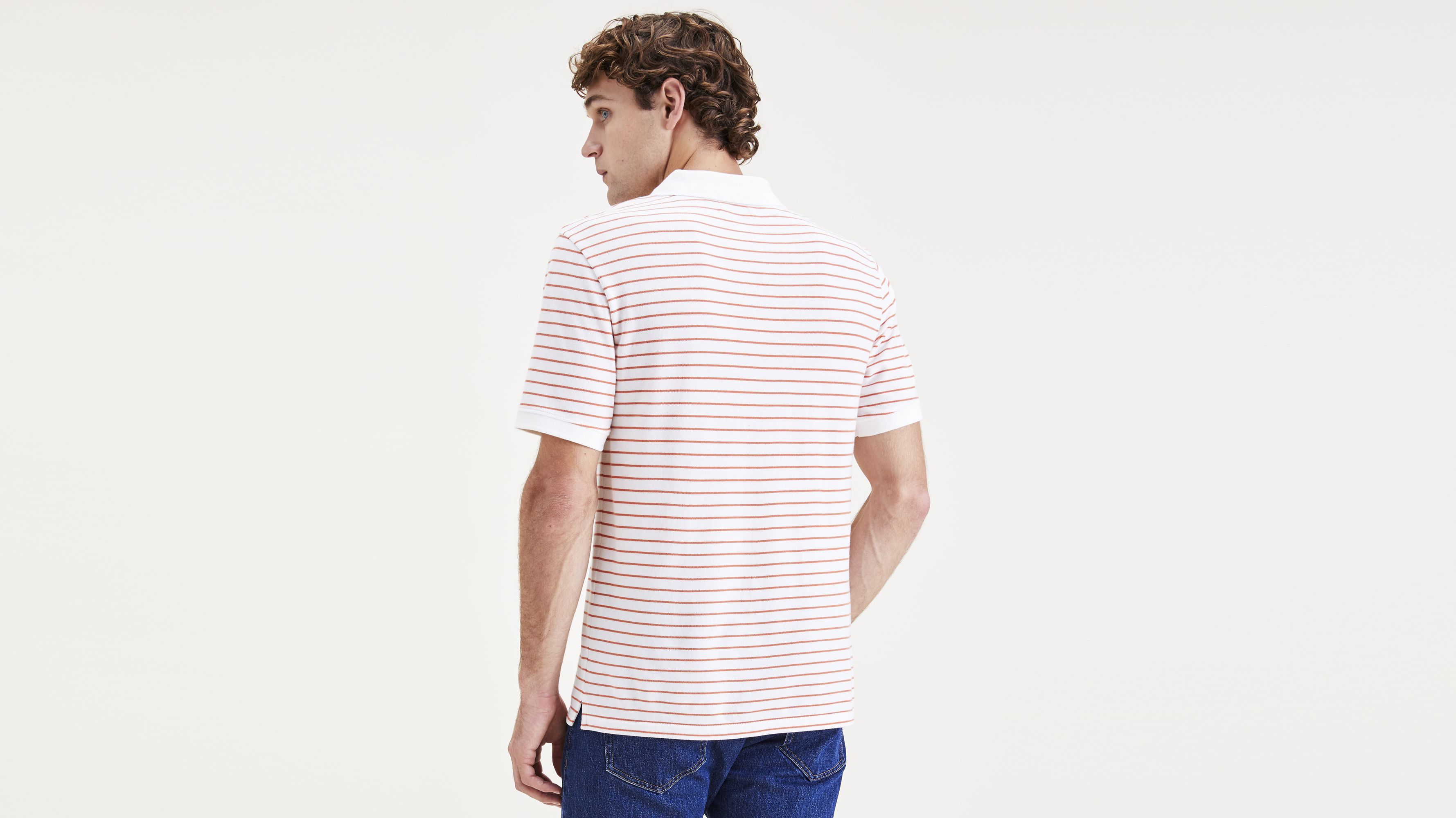 Rib Collar Polo, Slim Fit