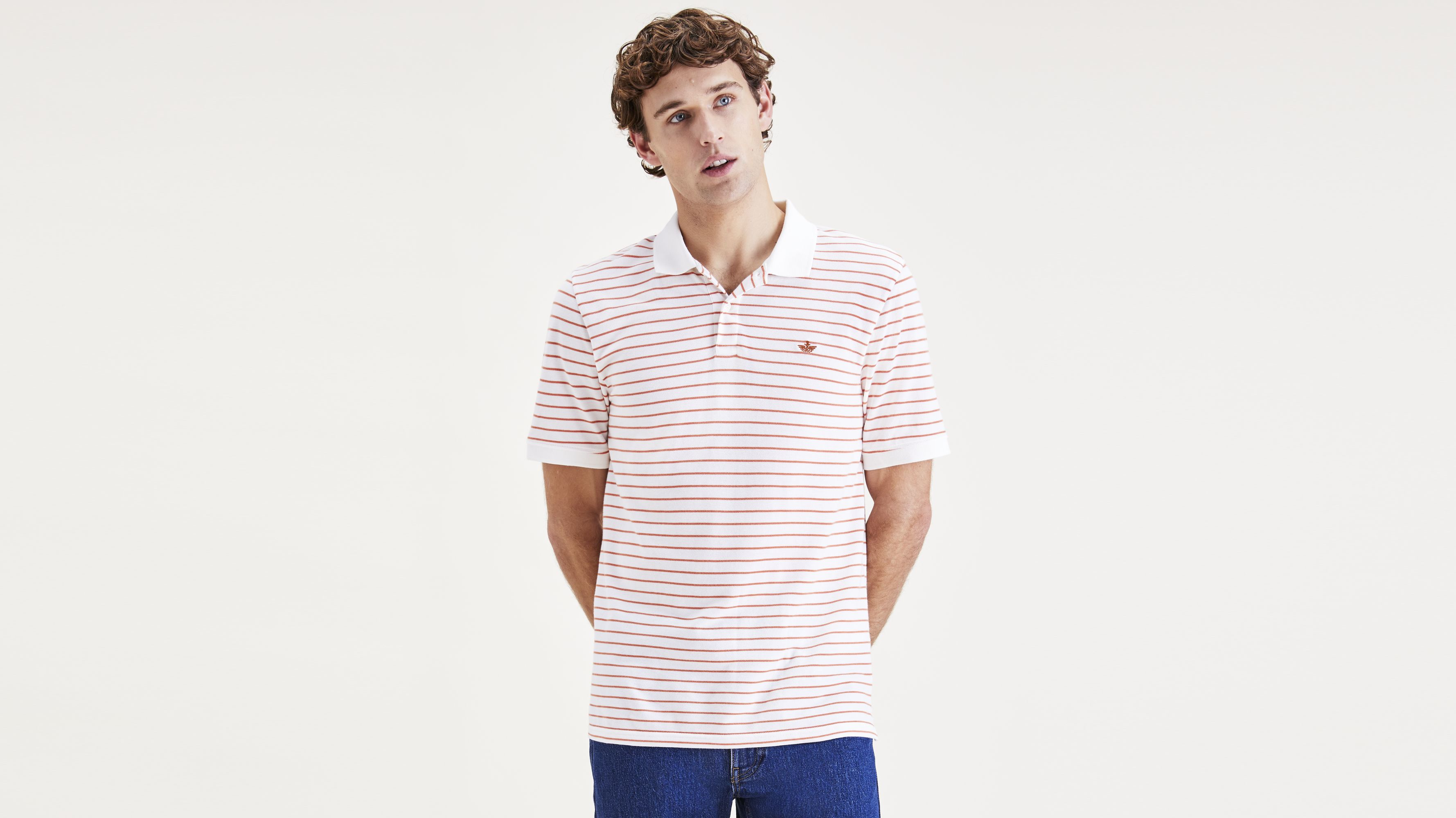 Rib Collar Polo, Slim Fit