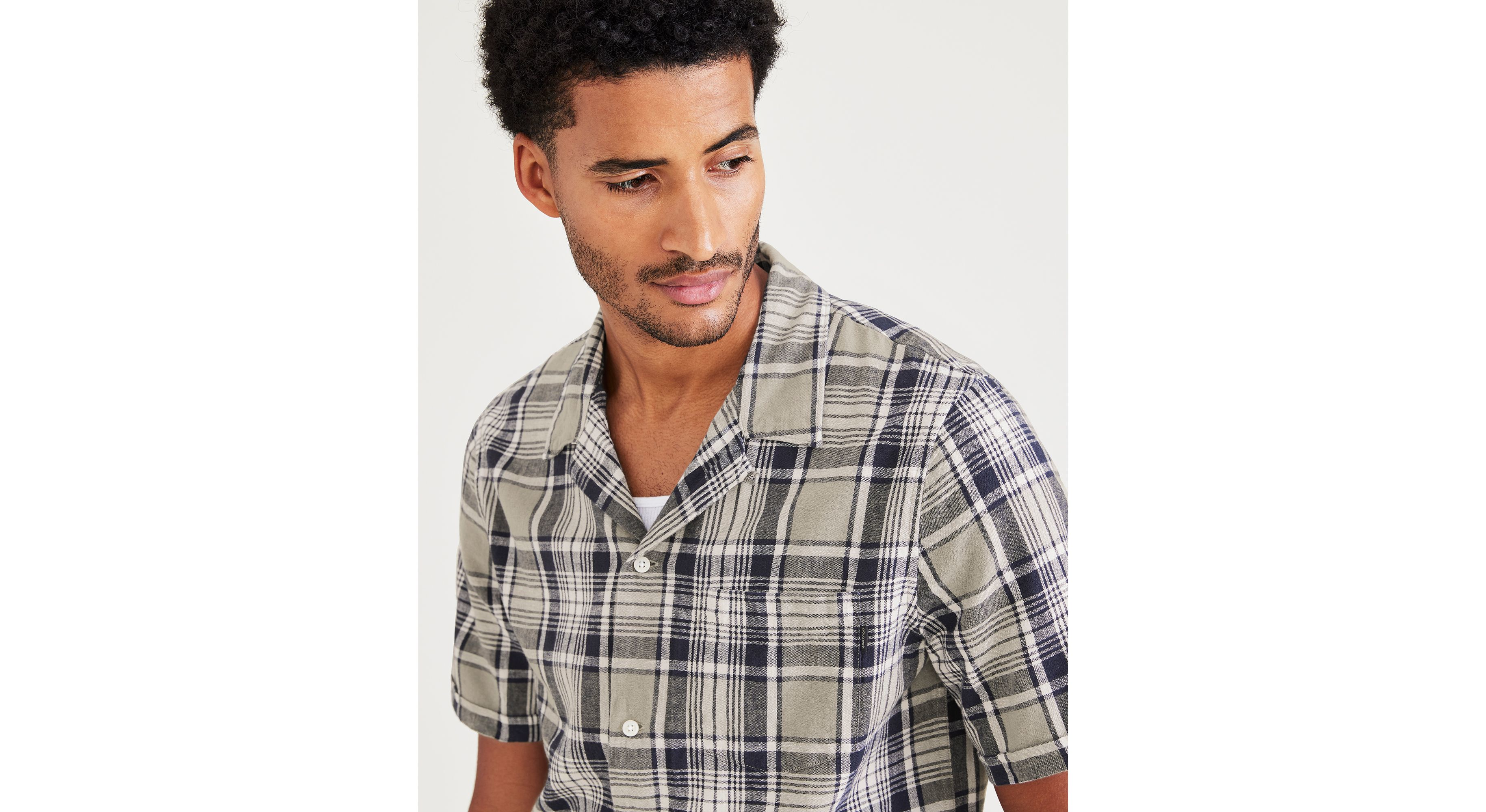 Camp Collar Shirt, Regular Fit