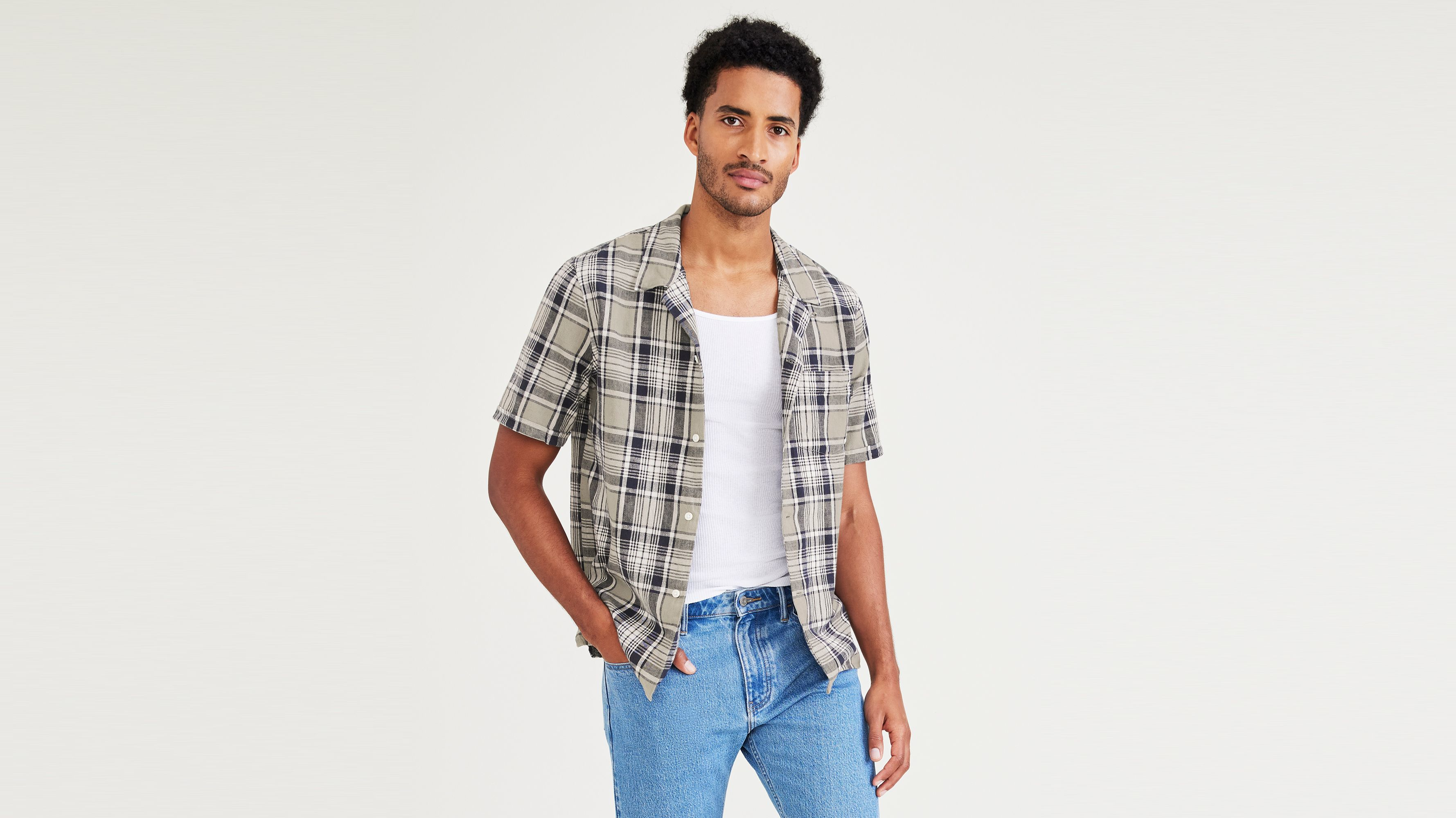Camp Collar Shirt, Regular Fit