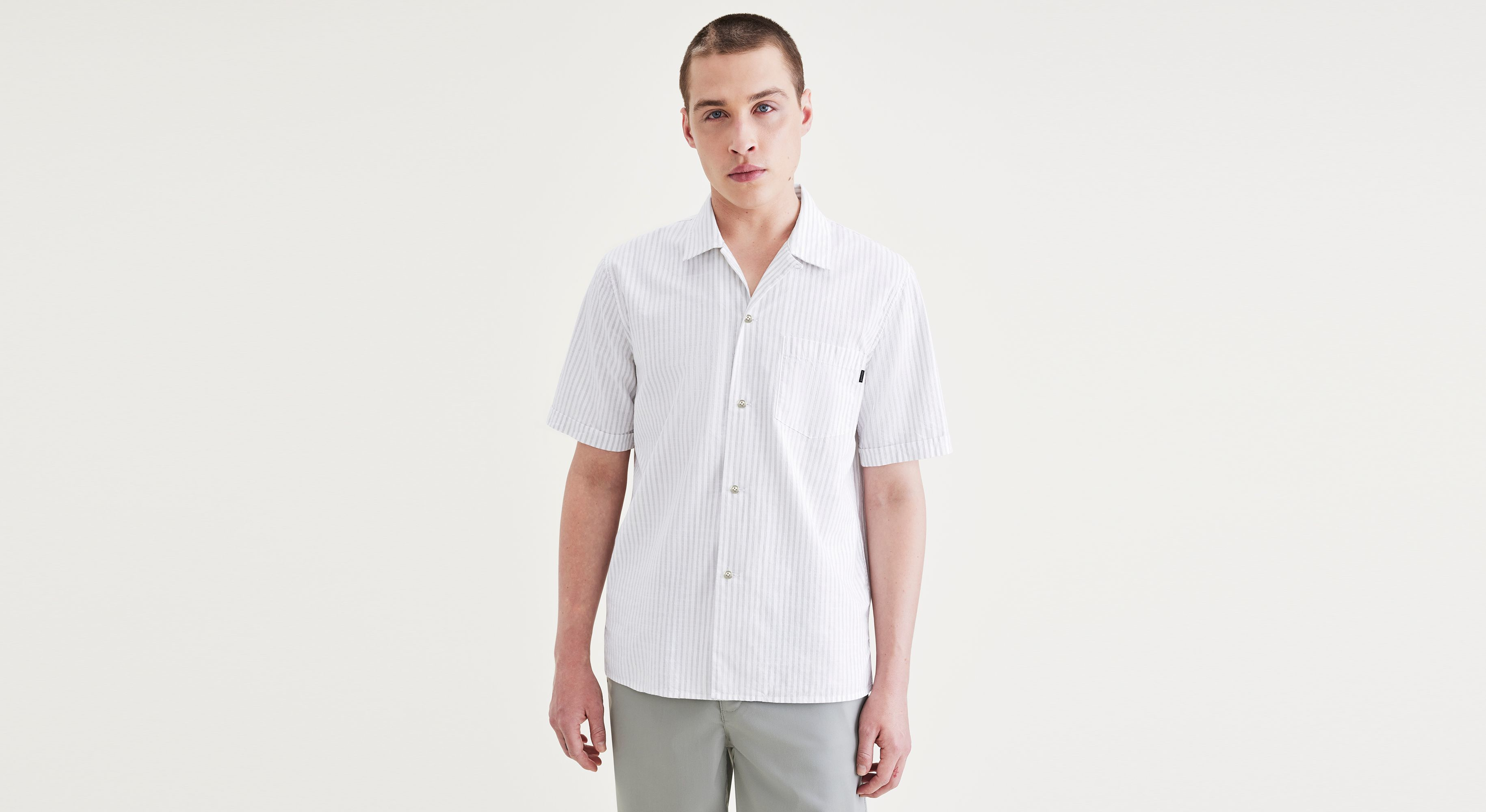 Camp Collar Shirt, Regular Fit