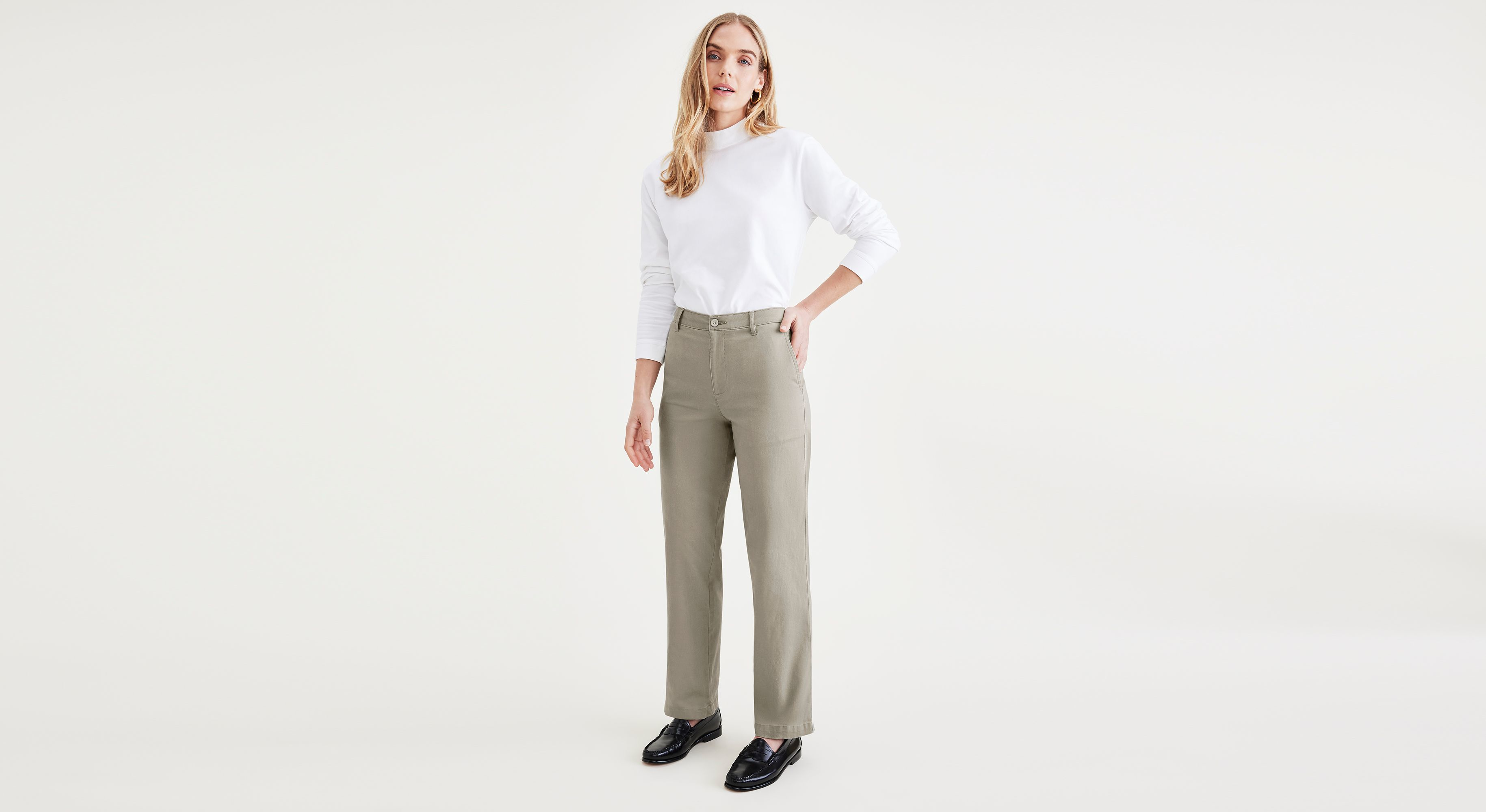 Original Chinos, High Waisted, Straight Fit