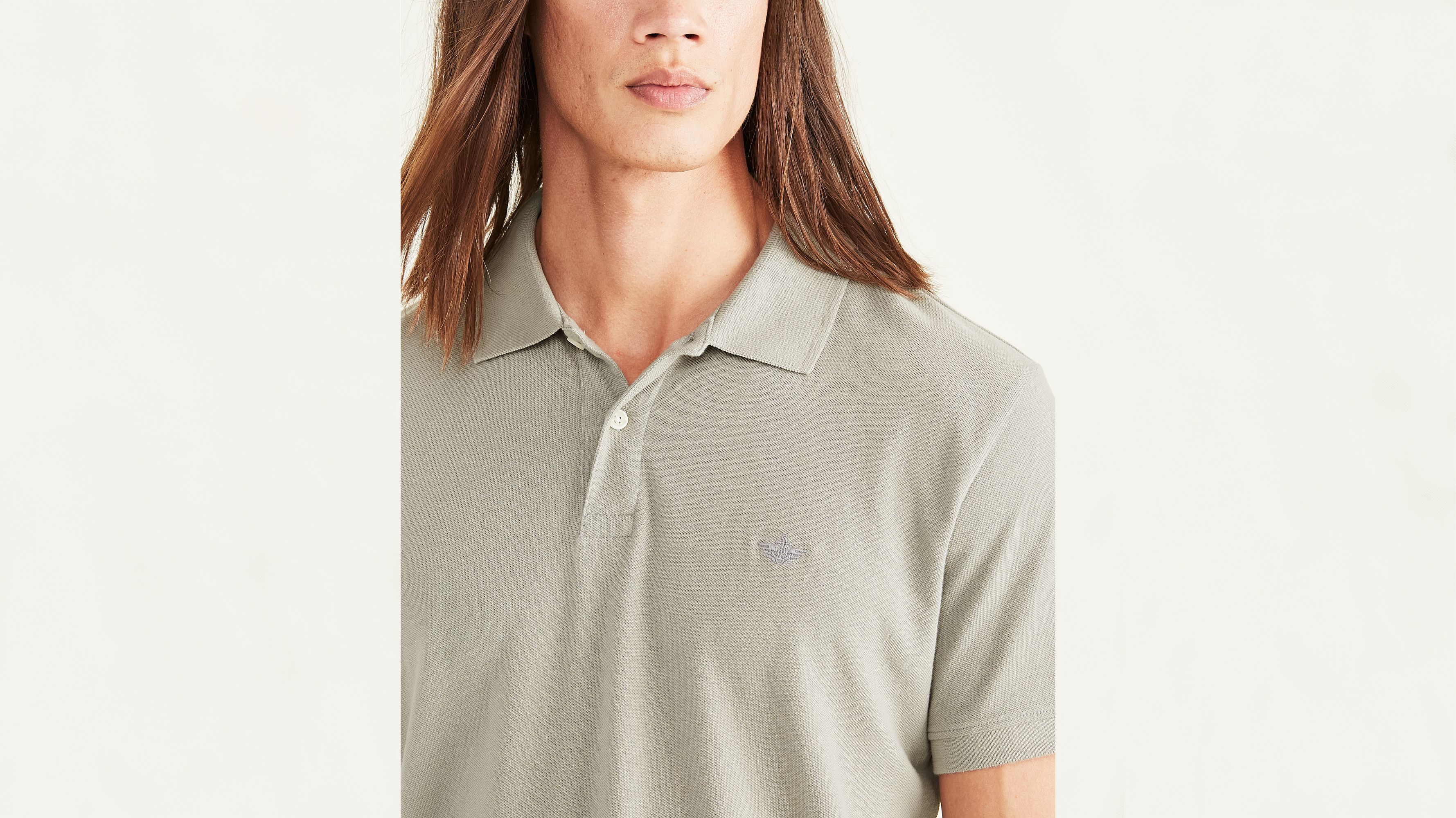 Rib Collar Polo, Slim Fit