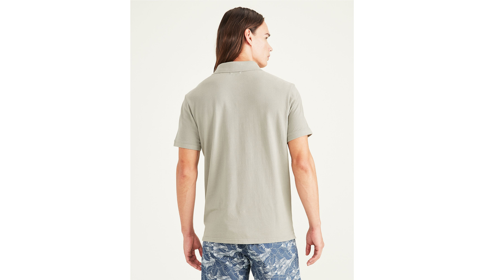 Rib Collar Polo, Slim Fit