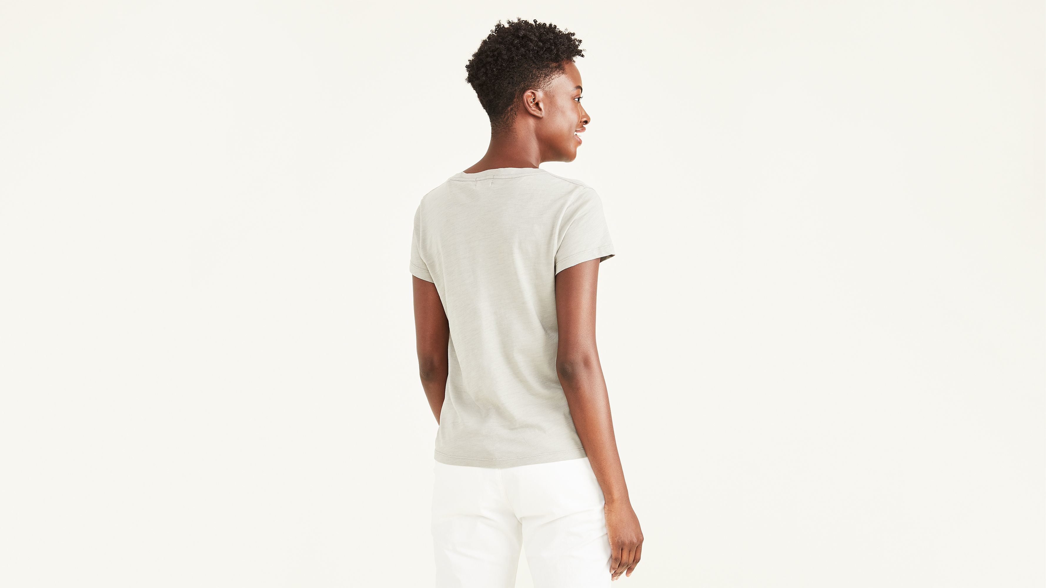 V-Neck Tee Shirt, Slim Fit