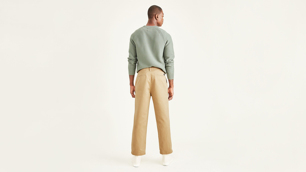 Cropped Khakis, Straight Fit