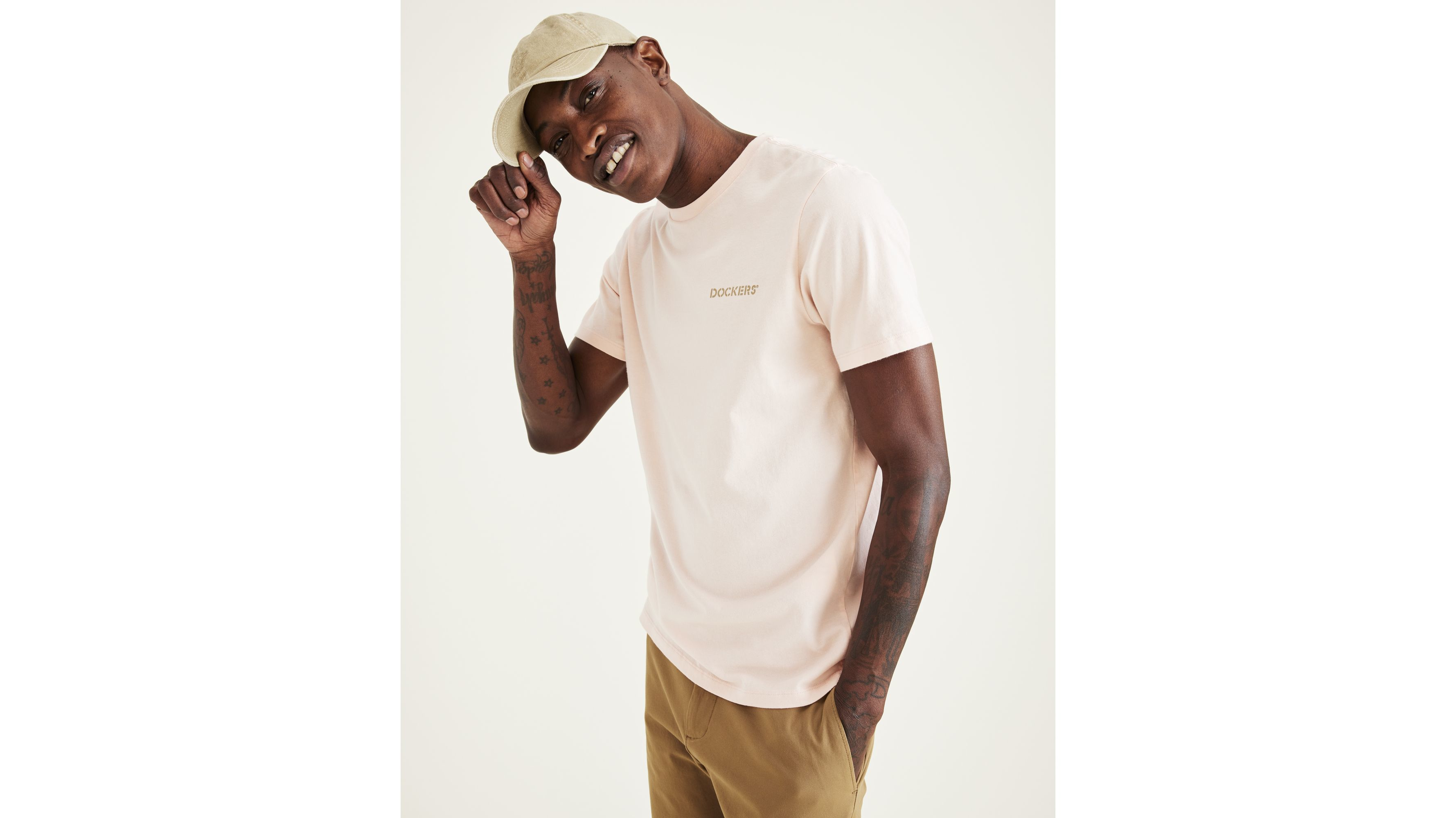 Stencil Graphic Tee, Slim Fit