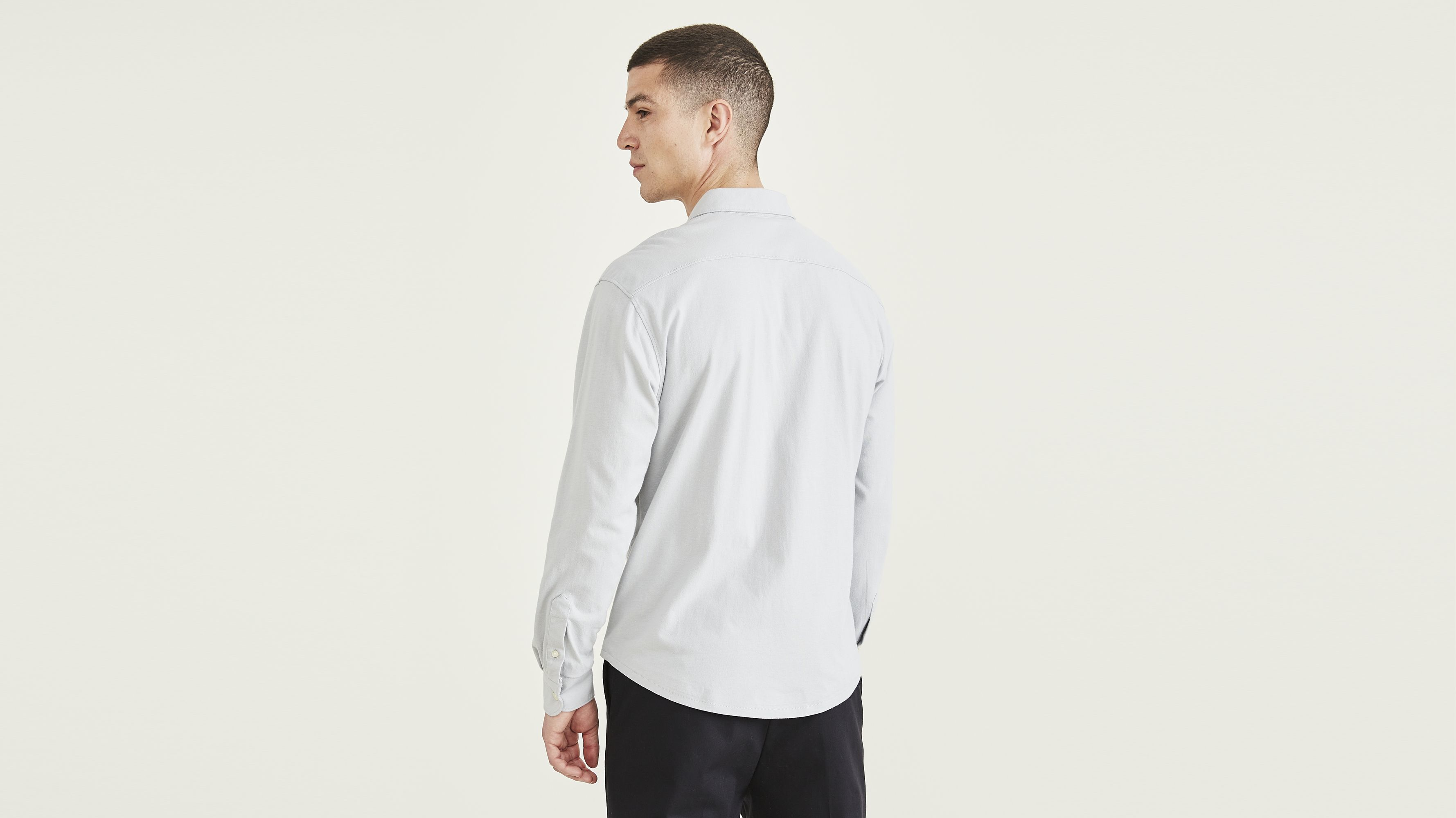 Knit Button-Up Shirt, Regular Fit