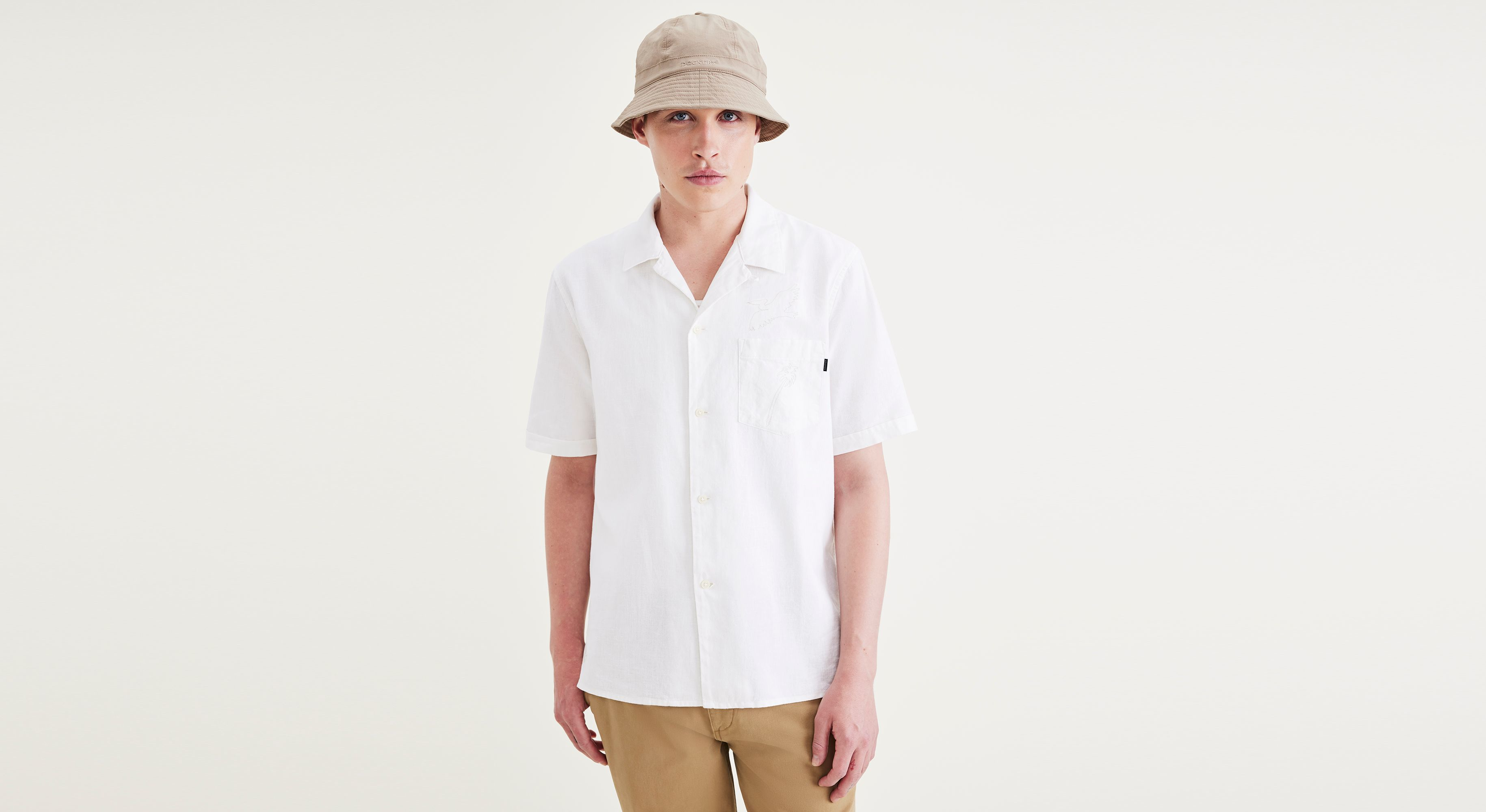 Camp Collar Shirt, Regular Fit