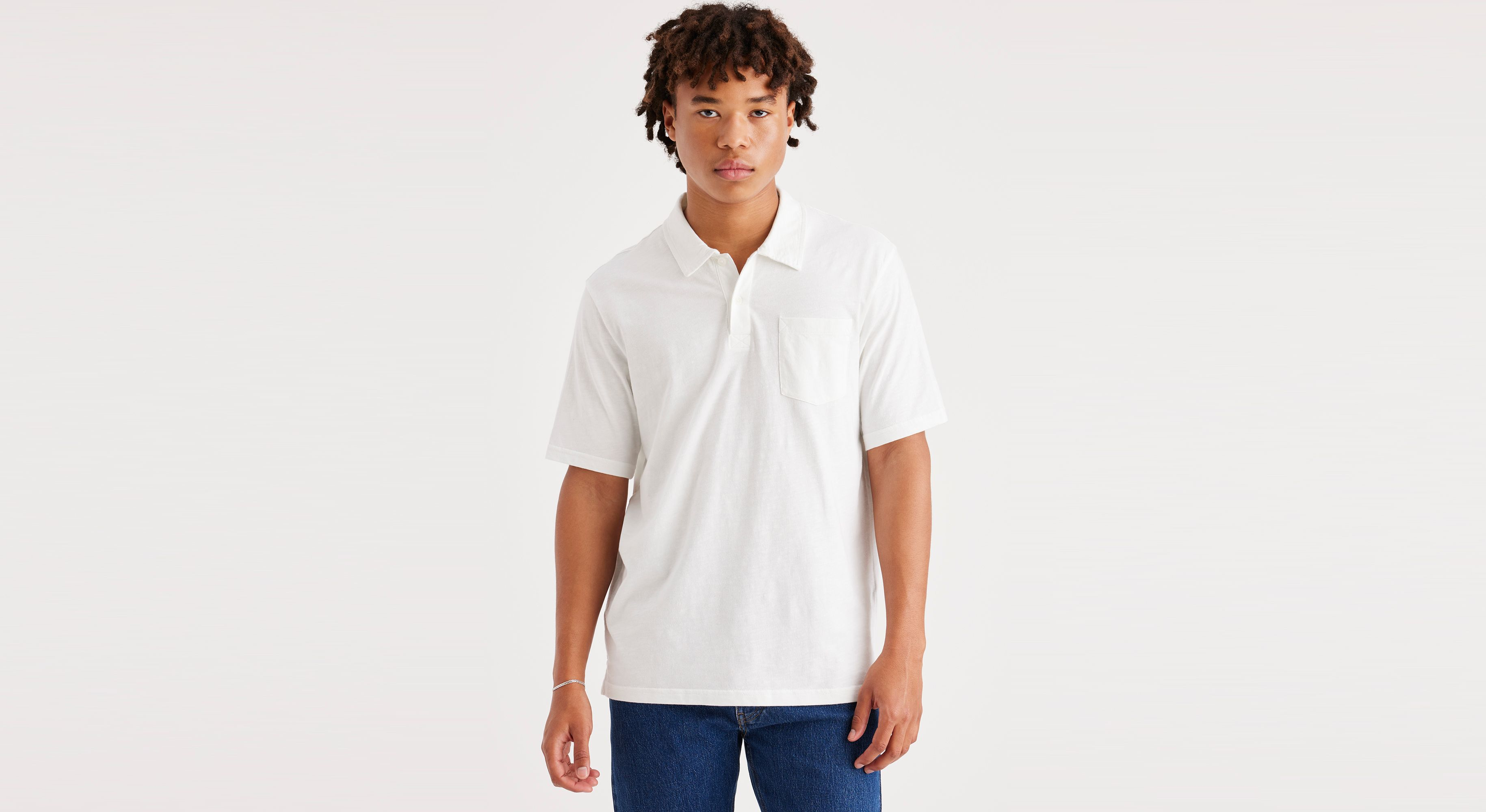 Slub Pocket Polo, Regular Fit