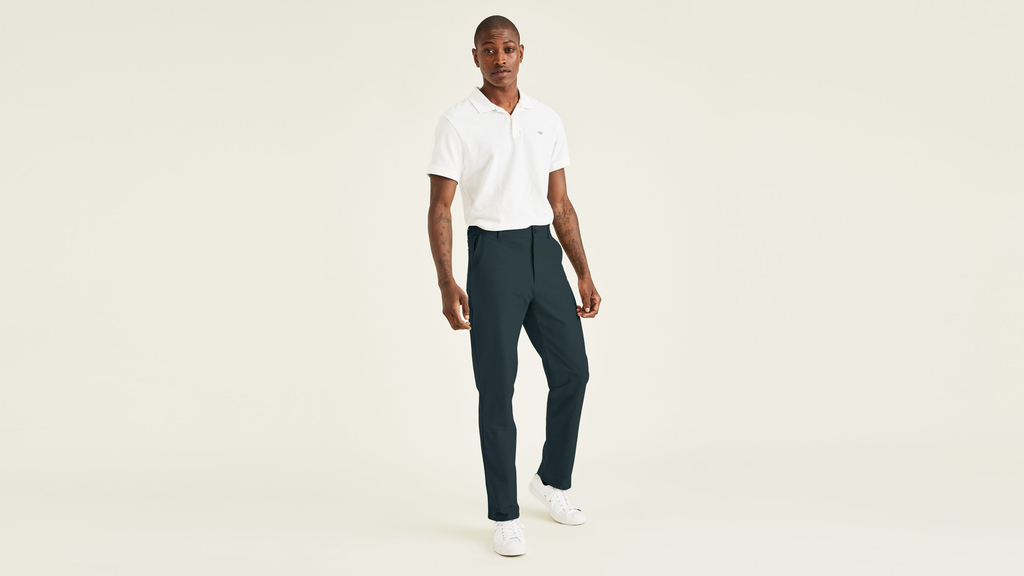 Comfort Knit Chinos, Straight Fit
