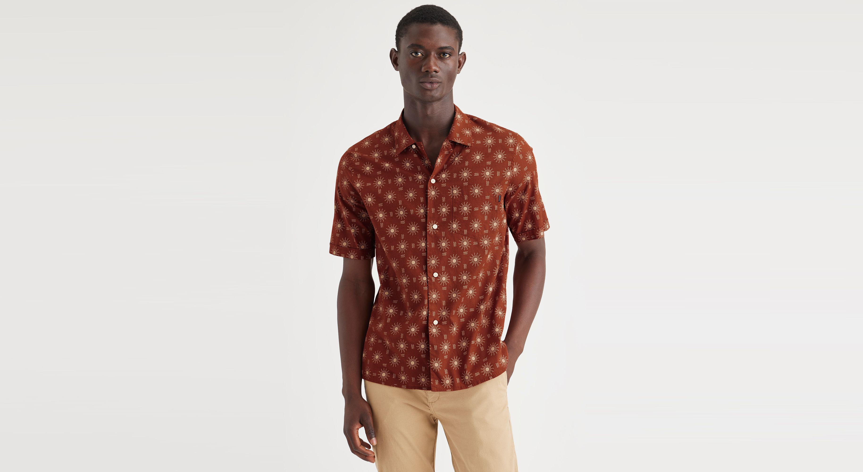 Camp Collar Shirt, Regular Fit