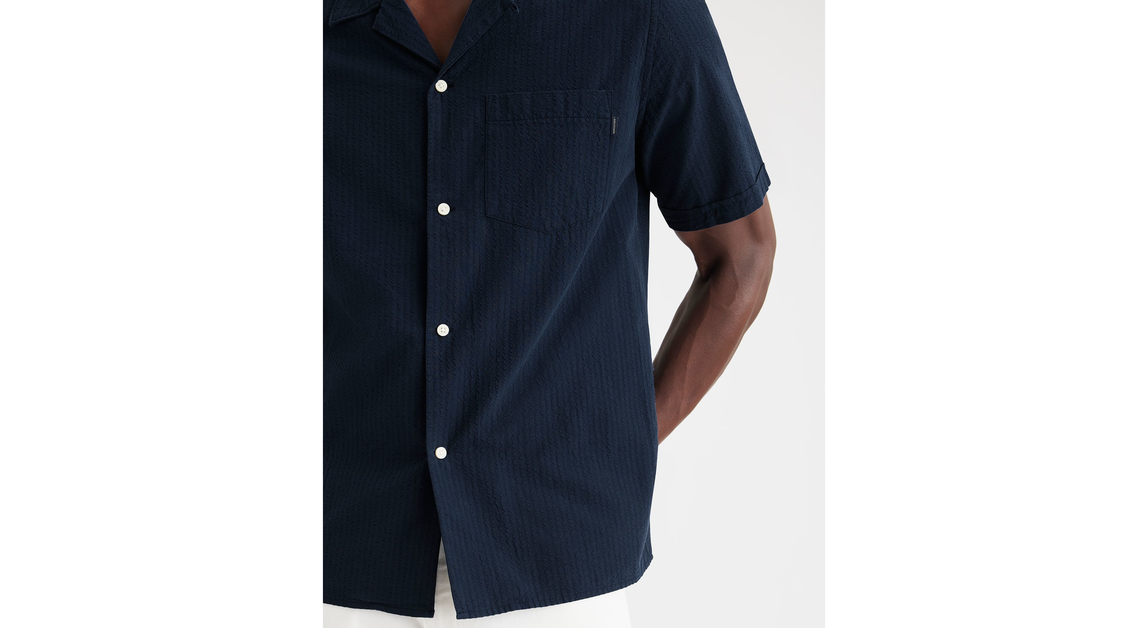 Camp Collar Shirt, Regular Fit