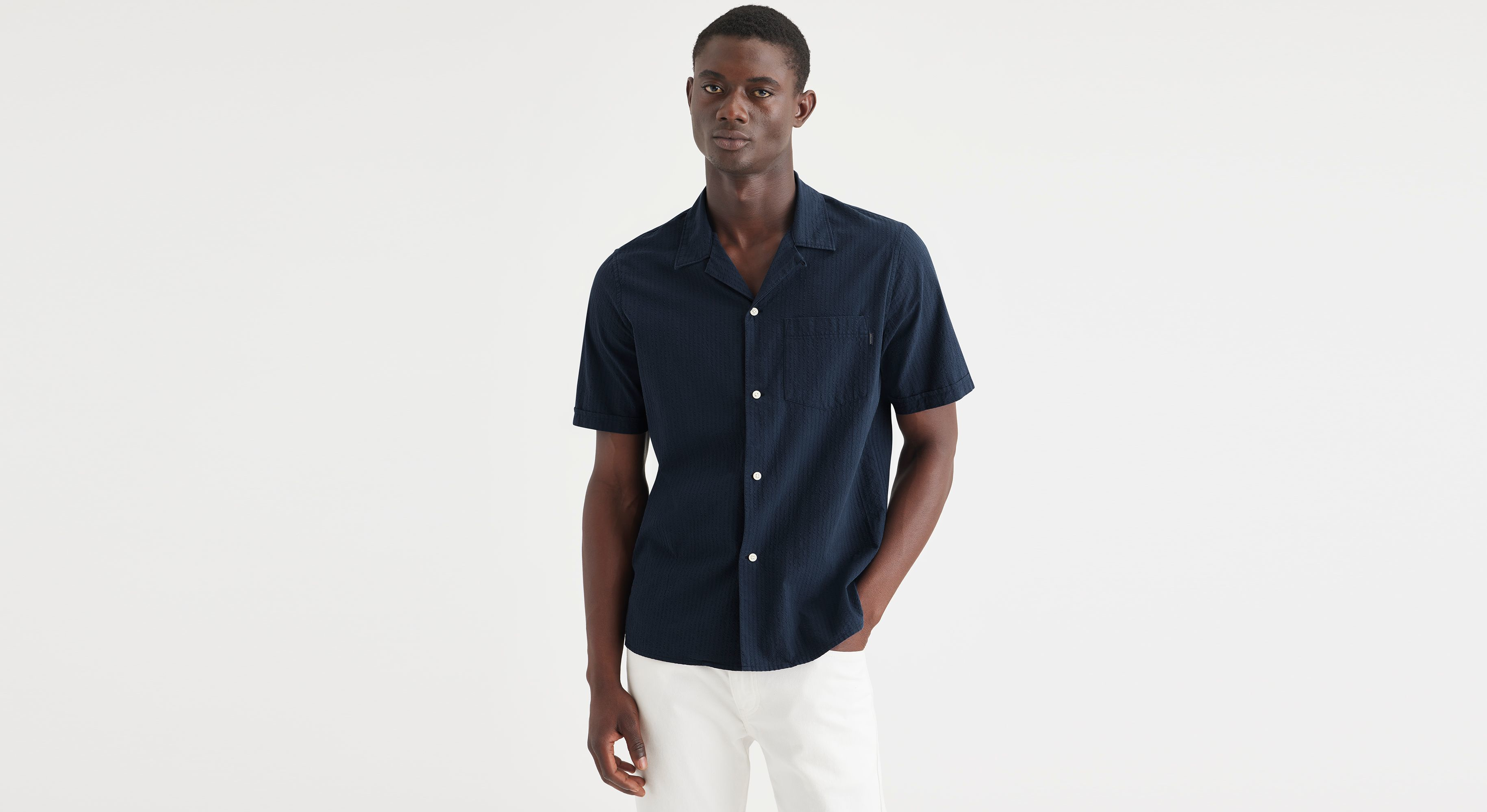 Camp Collar Shirt, Regular Fit