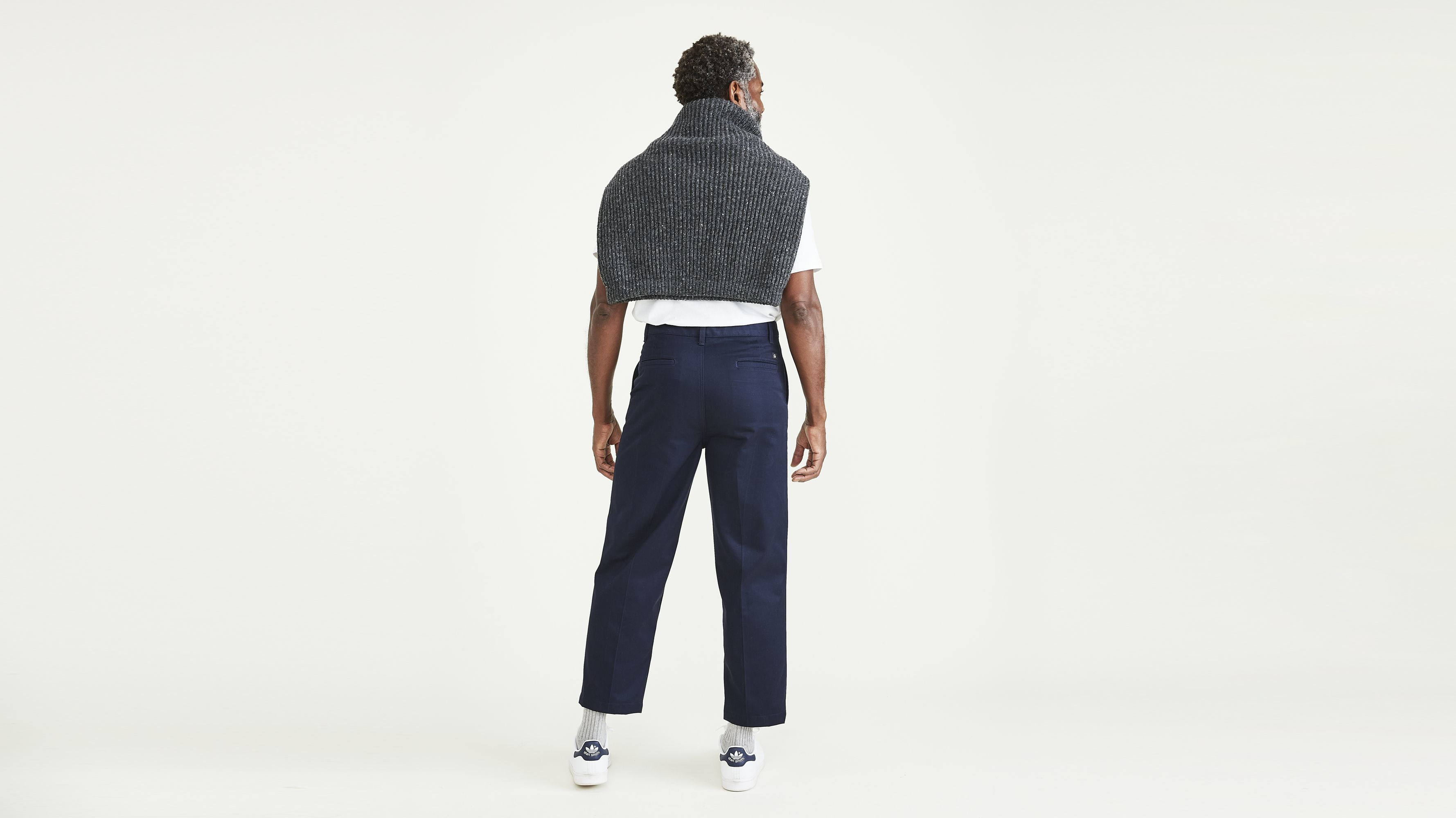 Cropped Khakis, Relaxed Fit