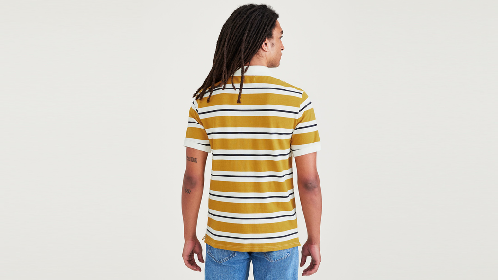 Rib Collar Polo, Slim Fit