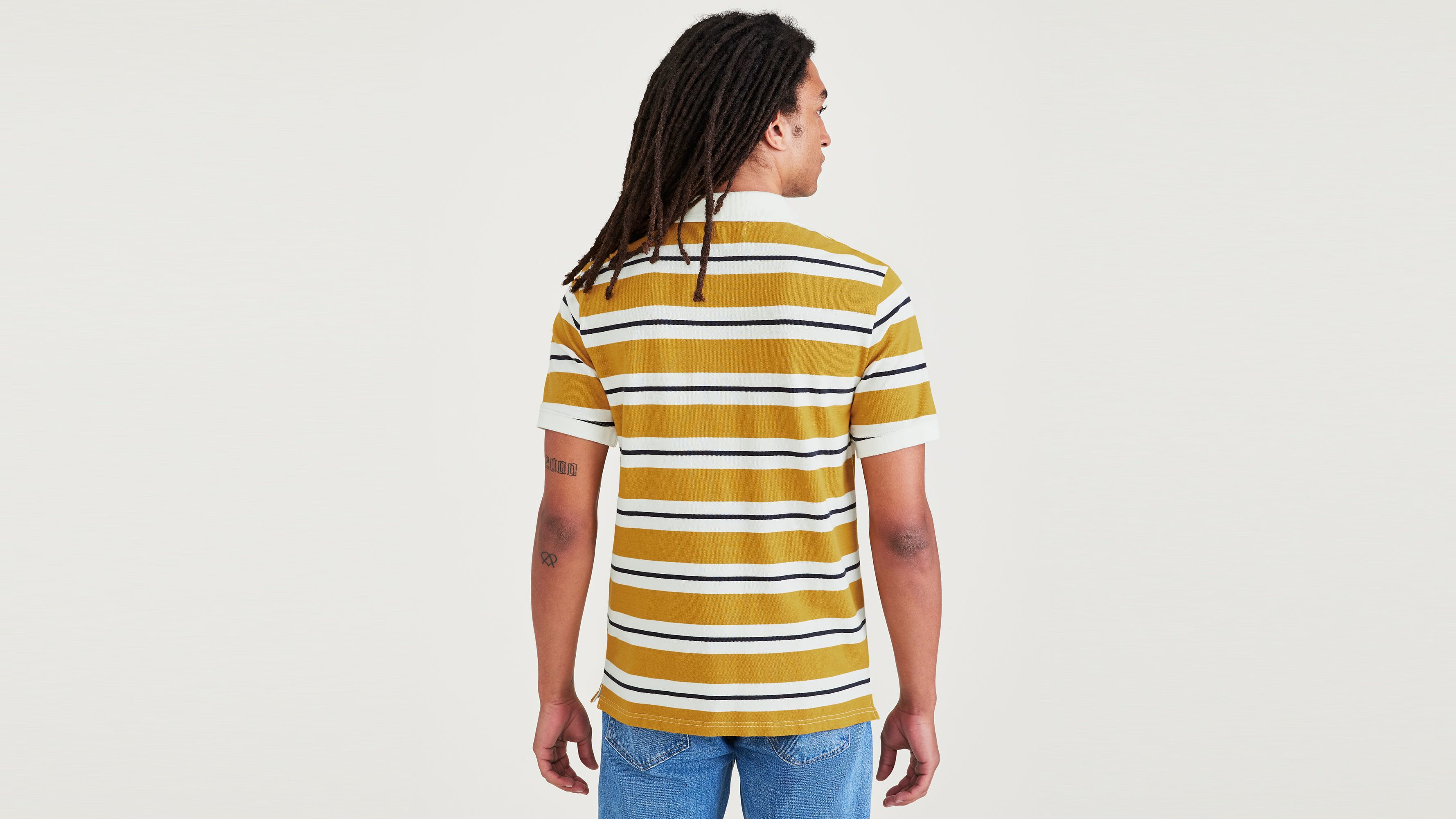 Rib Collar Polo, Slim Fit