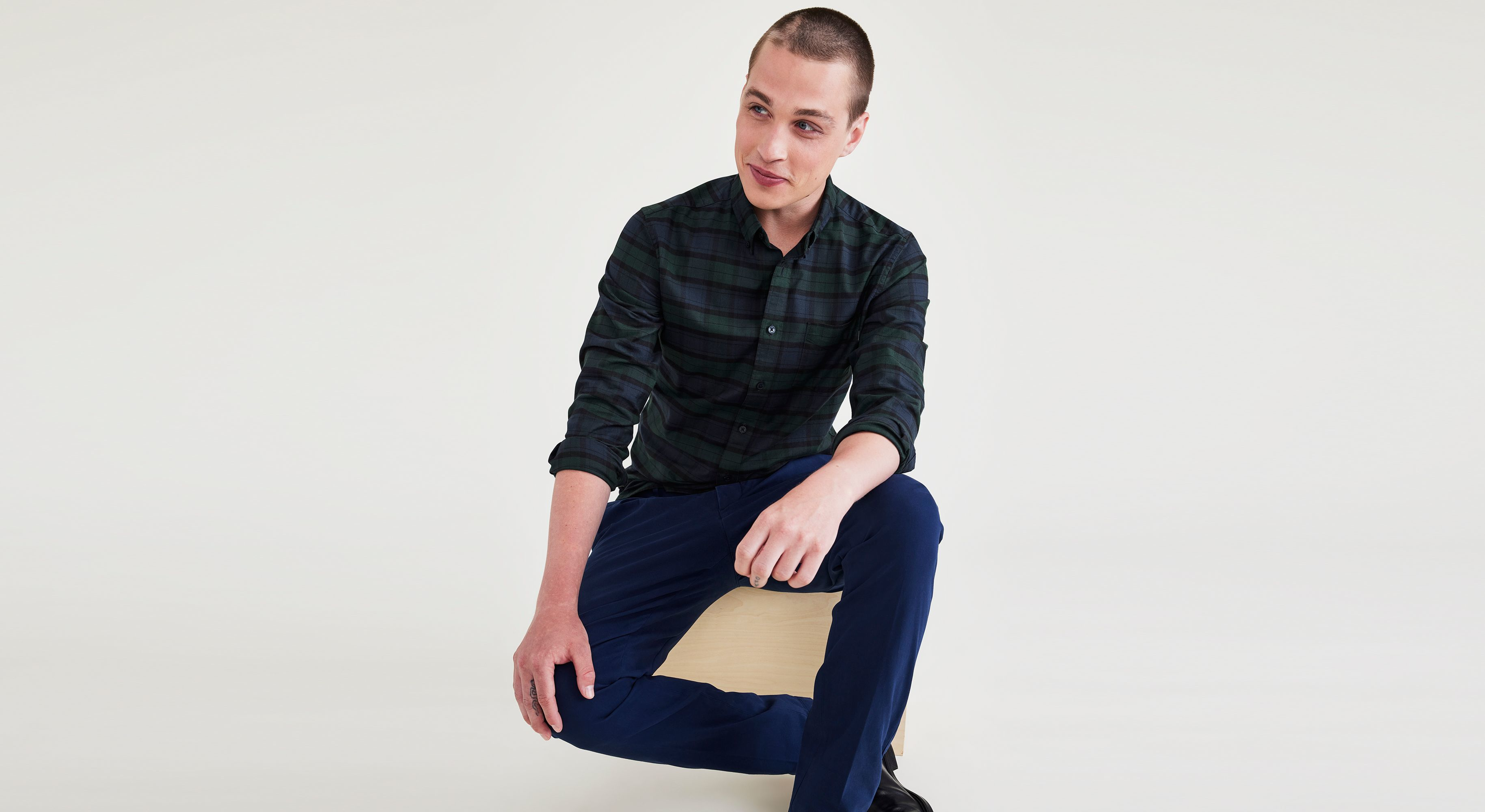 Stretch Oxford Shirt, Slim Fit