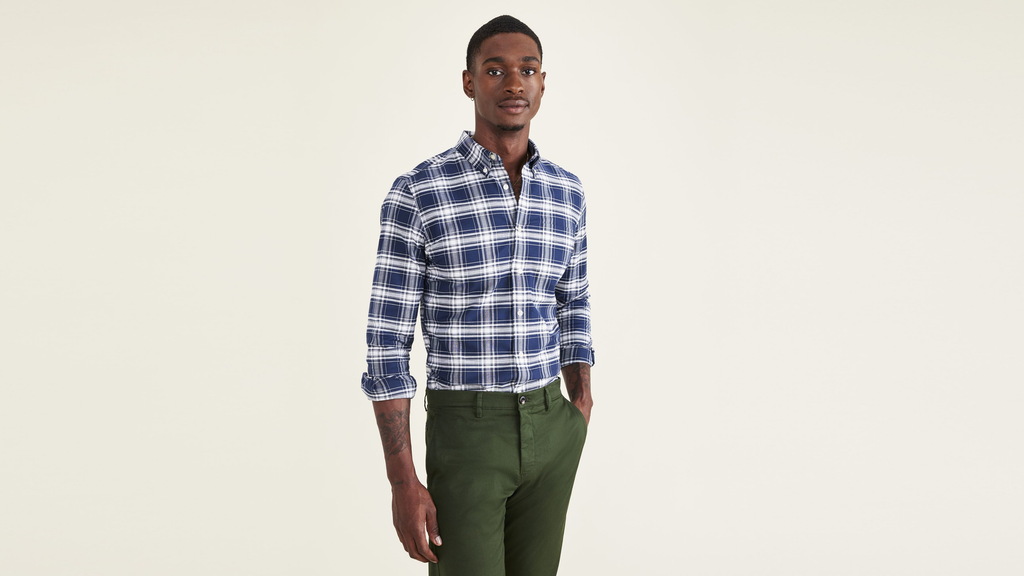 Stretch Oxford Shirt, Slim Fit