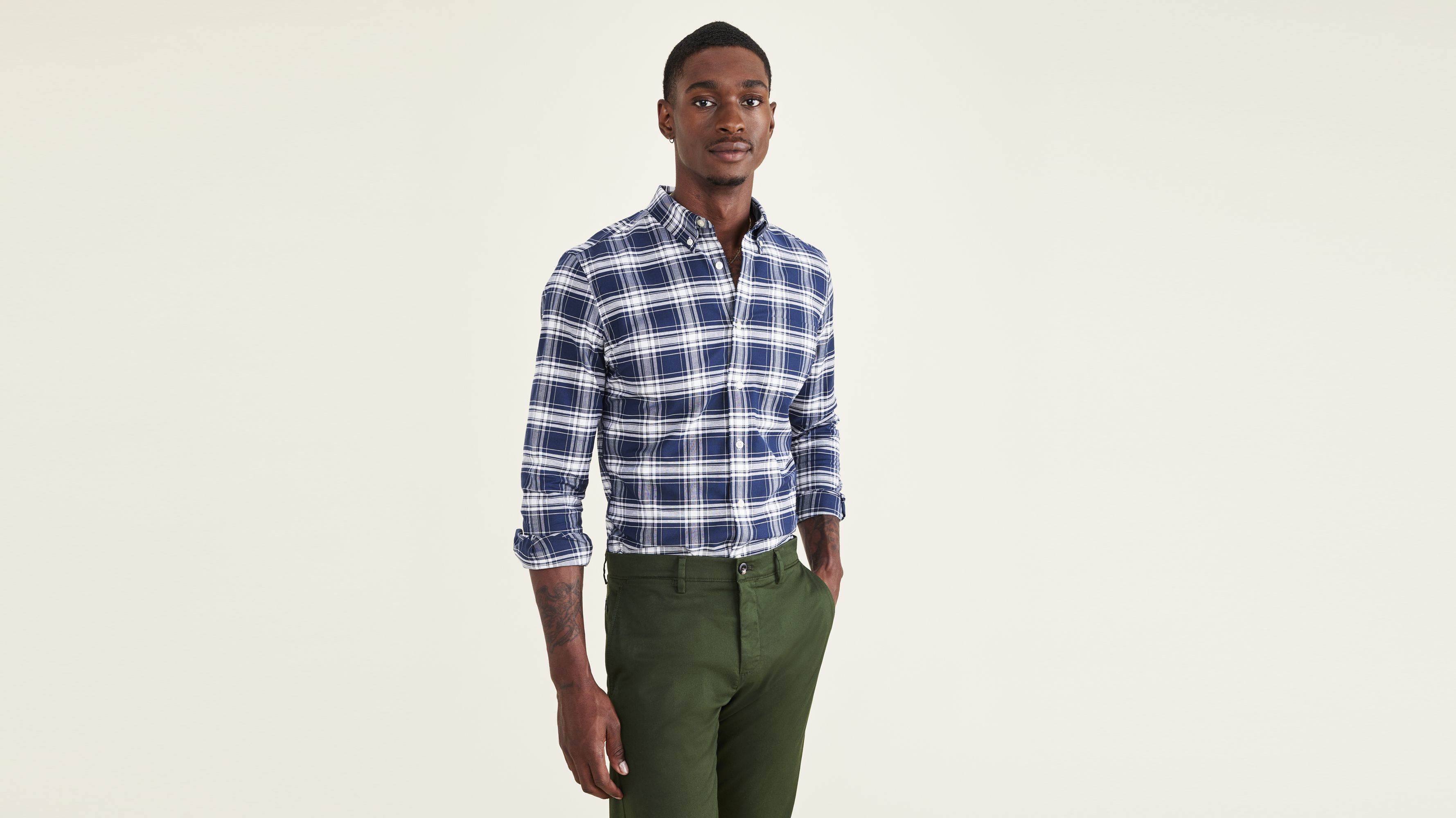 Stretch Oxford Shirt, Slim Fit