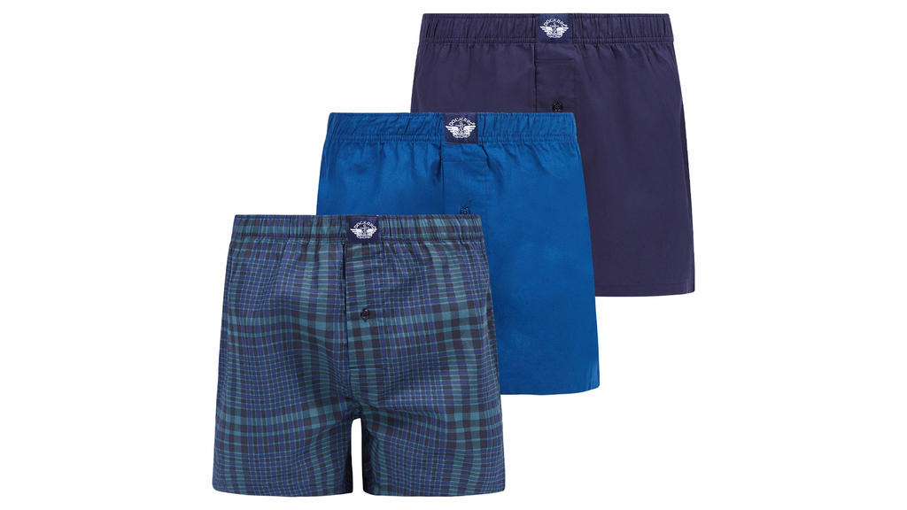 Cotton Woven Boxers, 3 Pack