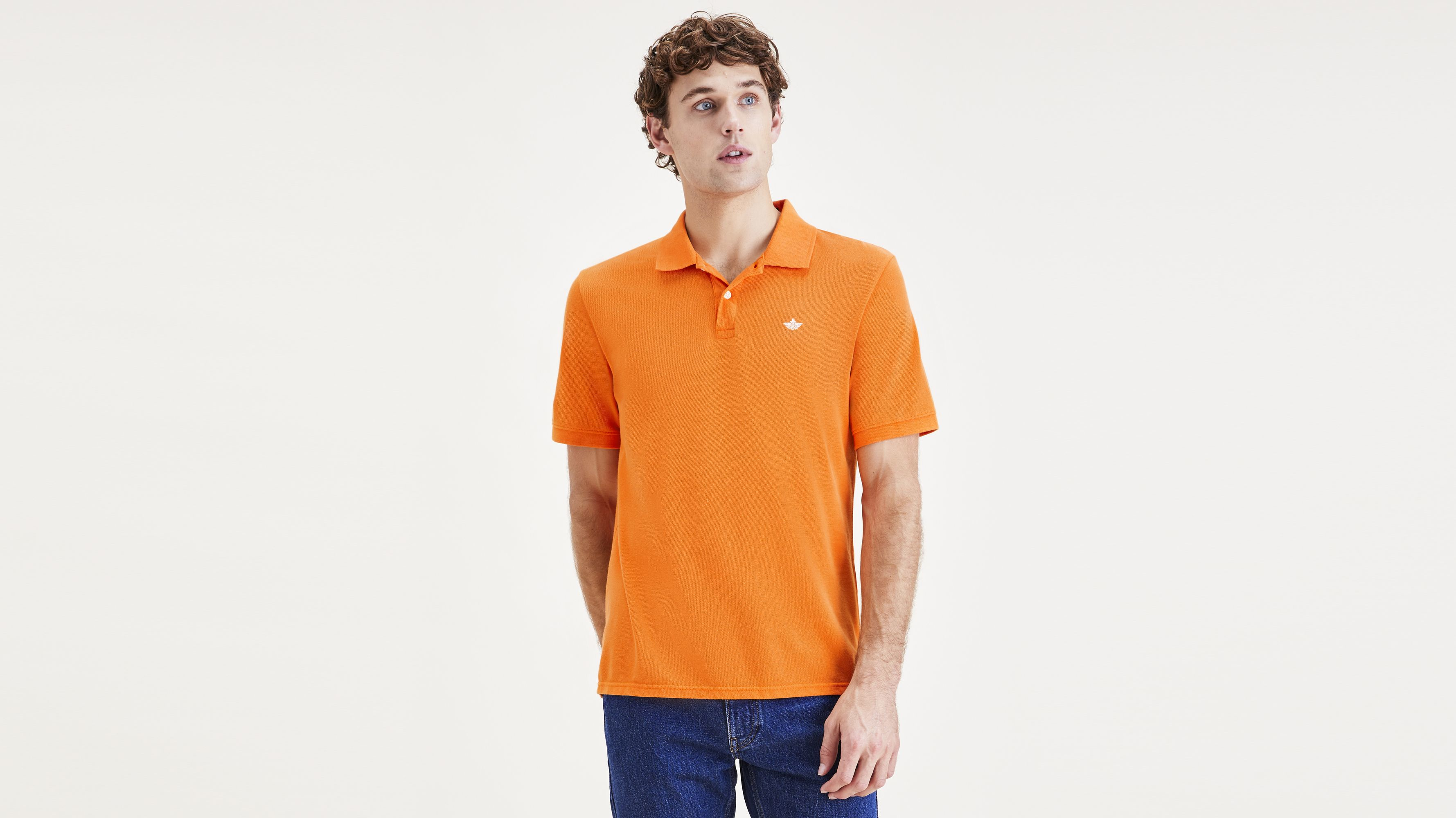 Rib Collar Polo, Slim Fit