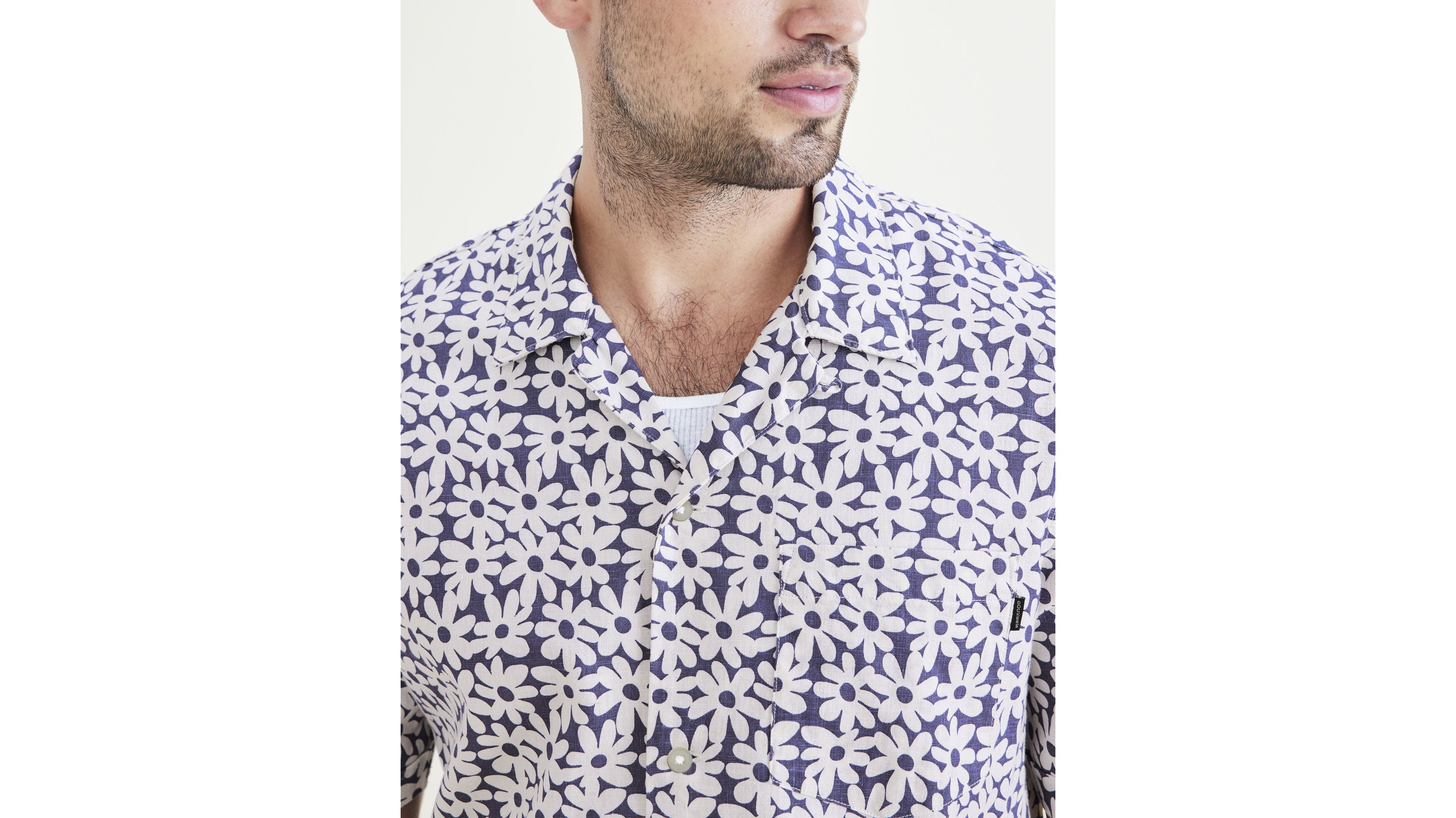 Camp Collar Shirt, Regular Fit