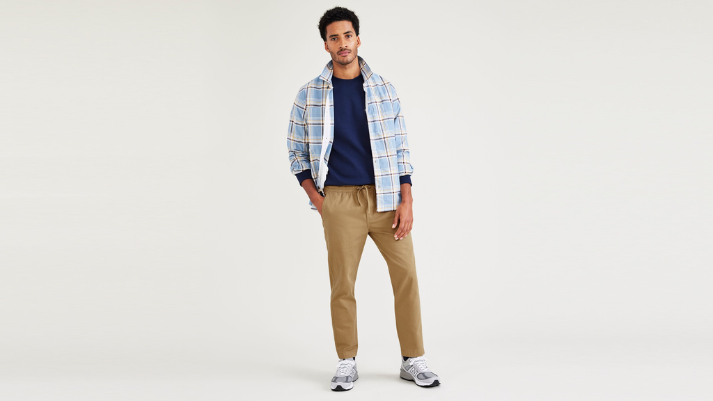 California Pull-On Khakis, Straight Tapered Fit
