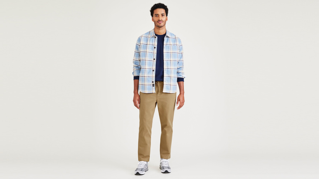 California Pull-On Khakis, Straight Tapered Fit