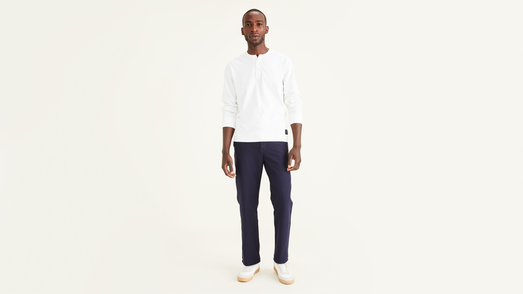 Comfort Knit Chinos, Straight Fit