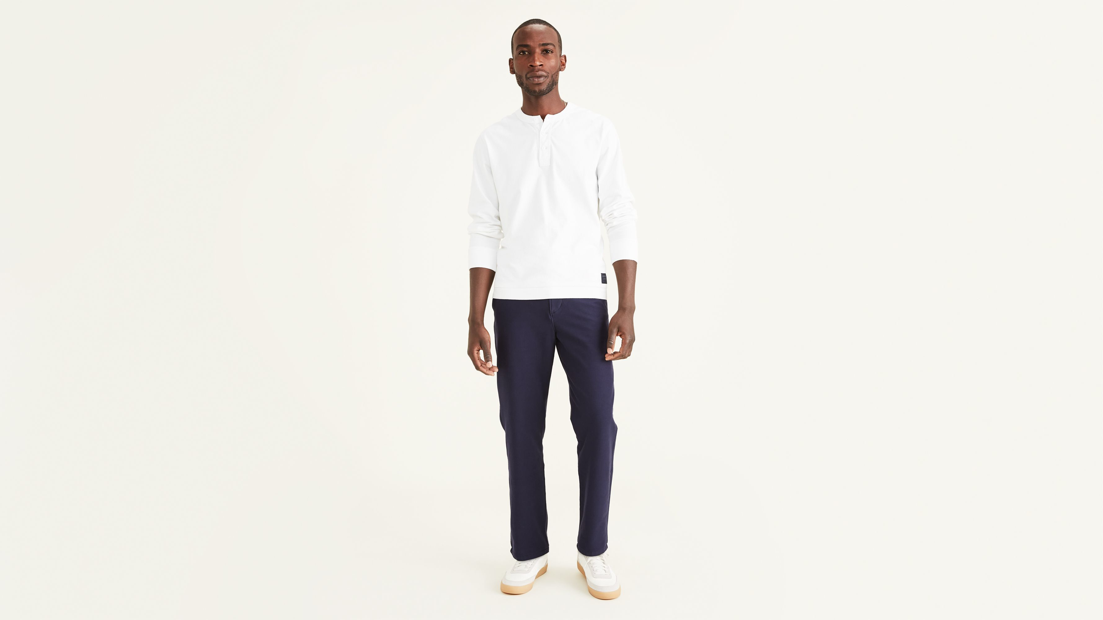 Comfort Knit Chinos, Straight Fit