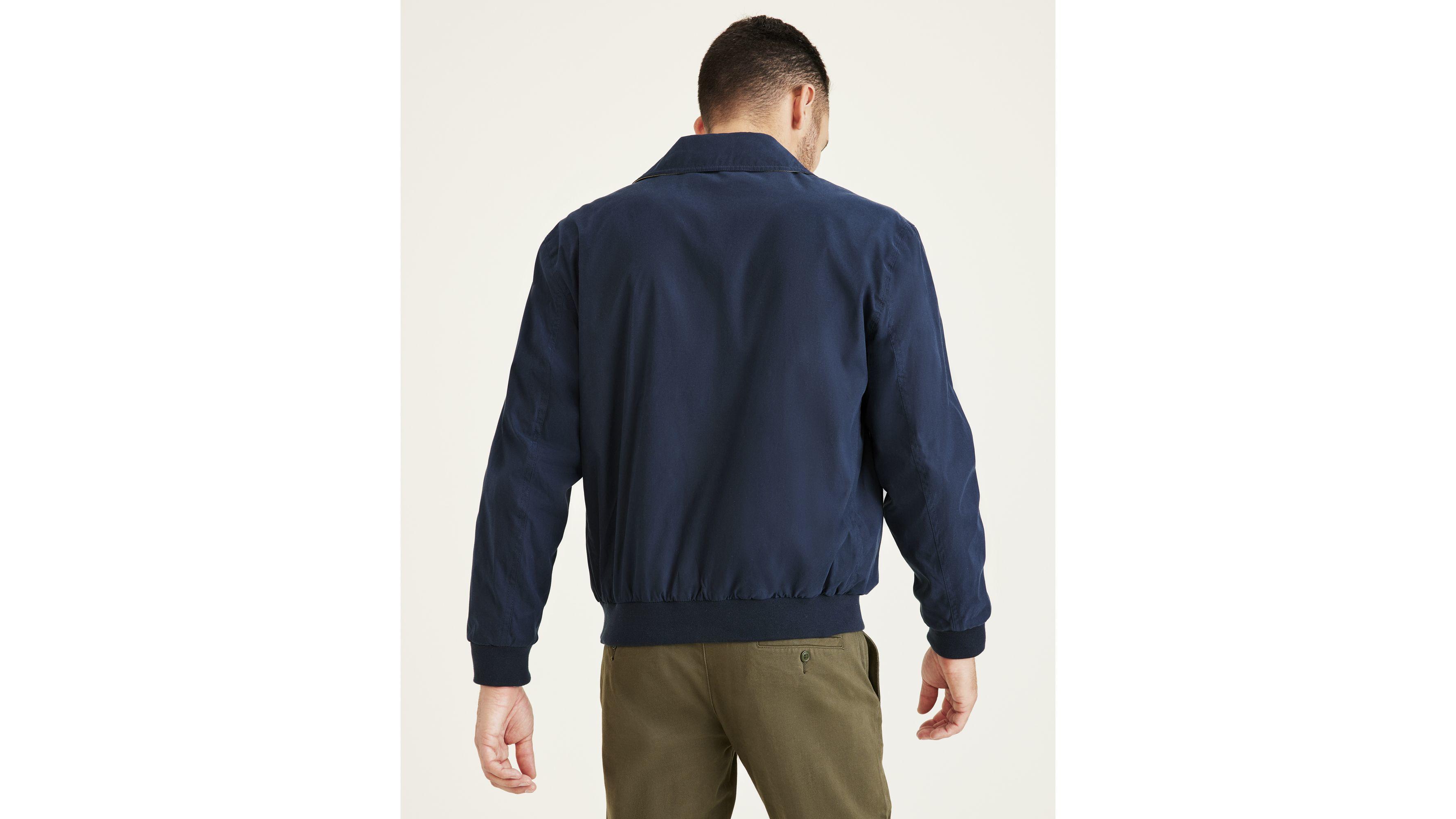 Microtwill Relaxed Laydown Collar Bomber