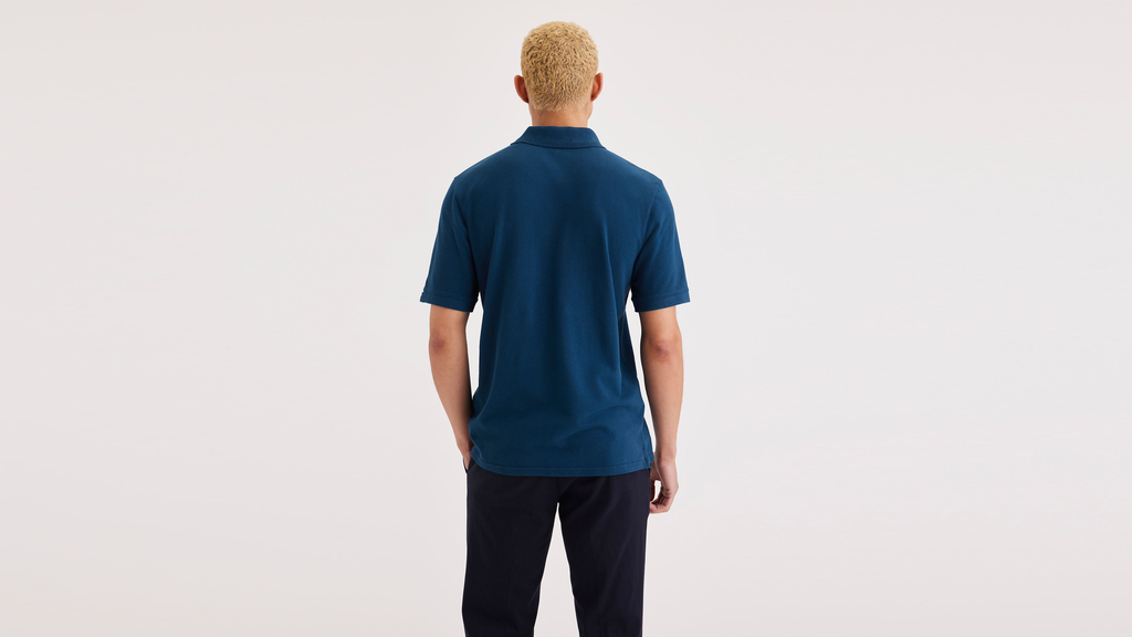 Rib Collar Polo, Slim Fit