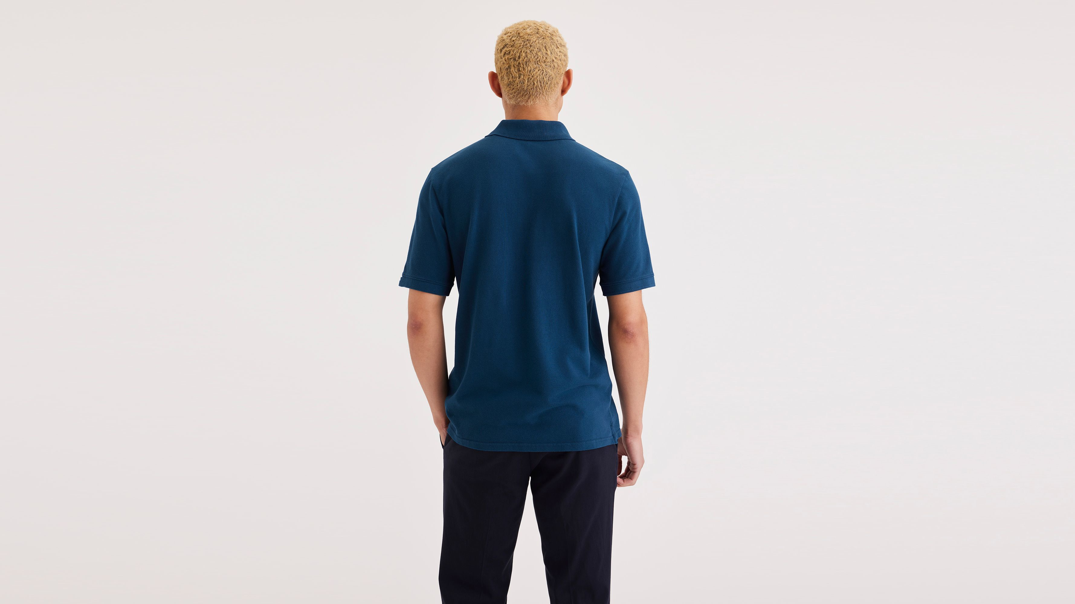 Rib Collar Polo, Slim Fit