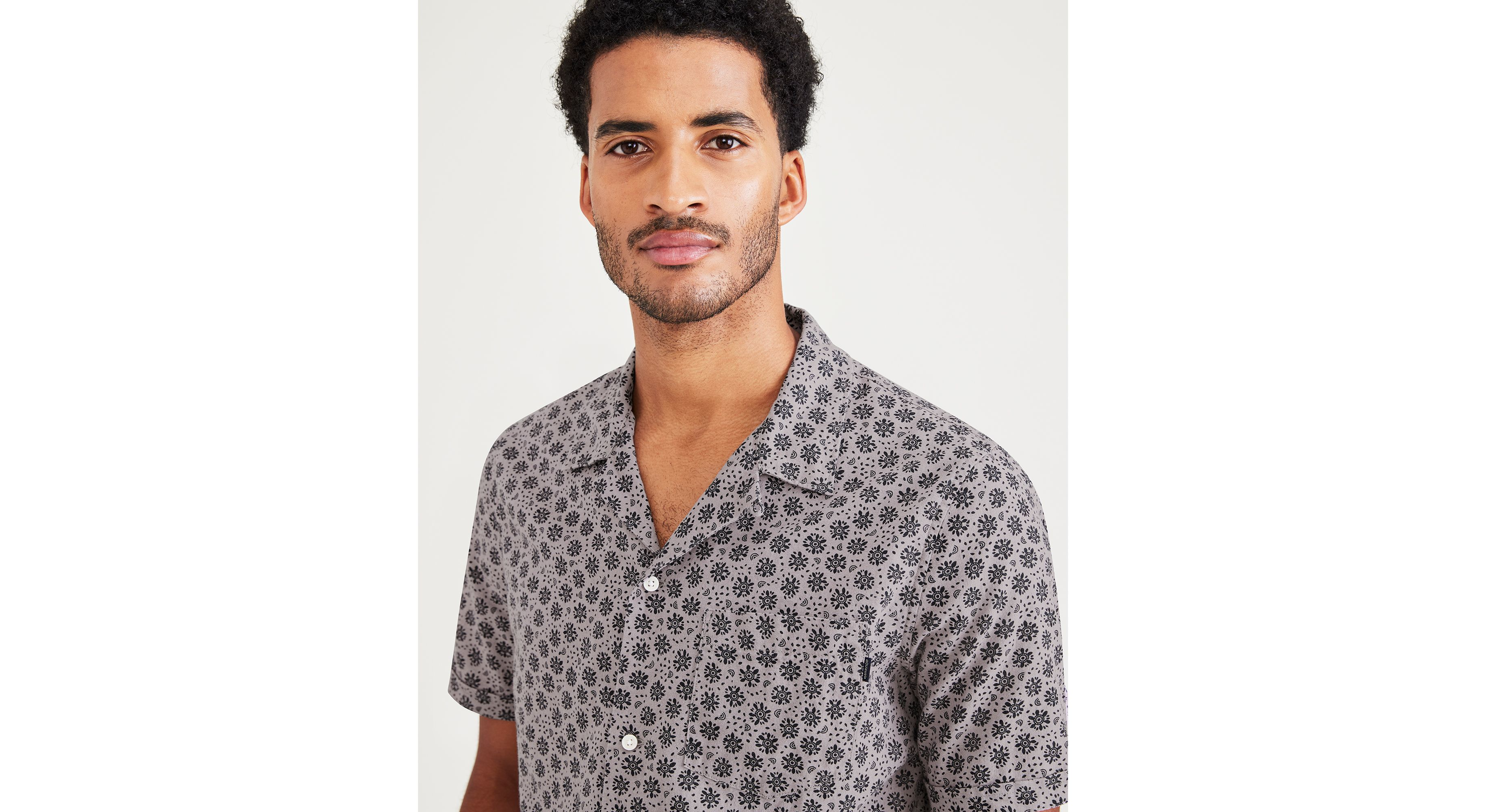 Camp Collar Shirt, Regular Fit